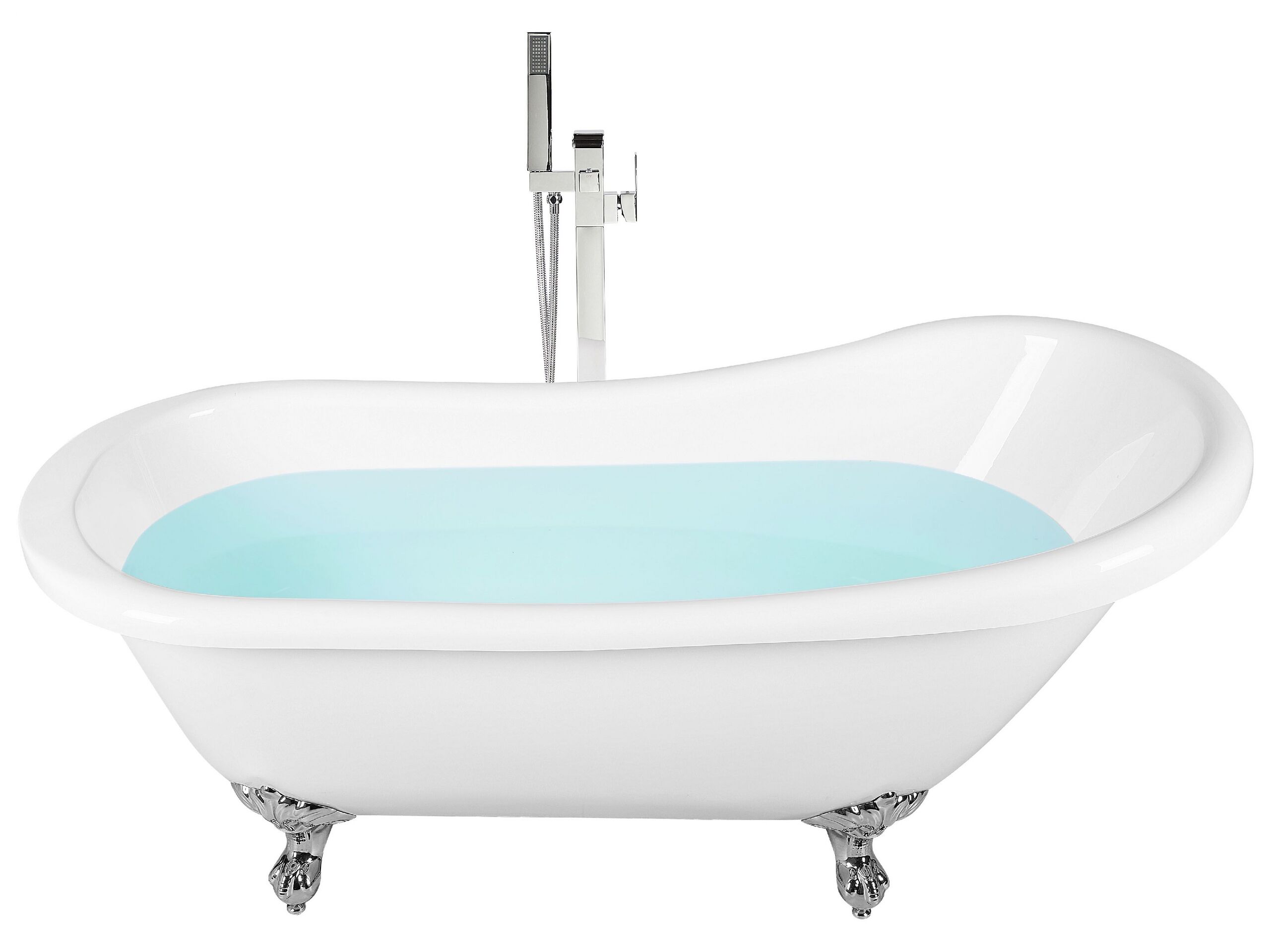 Freestanding Bath 1530 x 770 mm White CAYMAN - Gemini Interiors