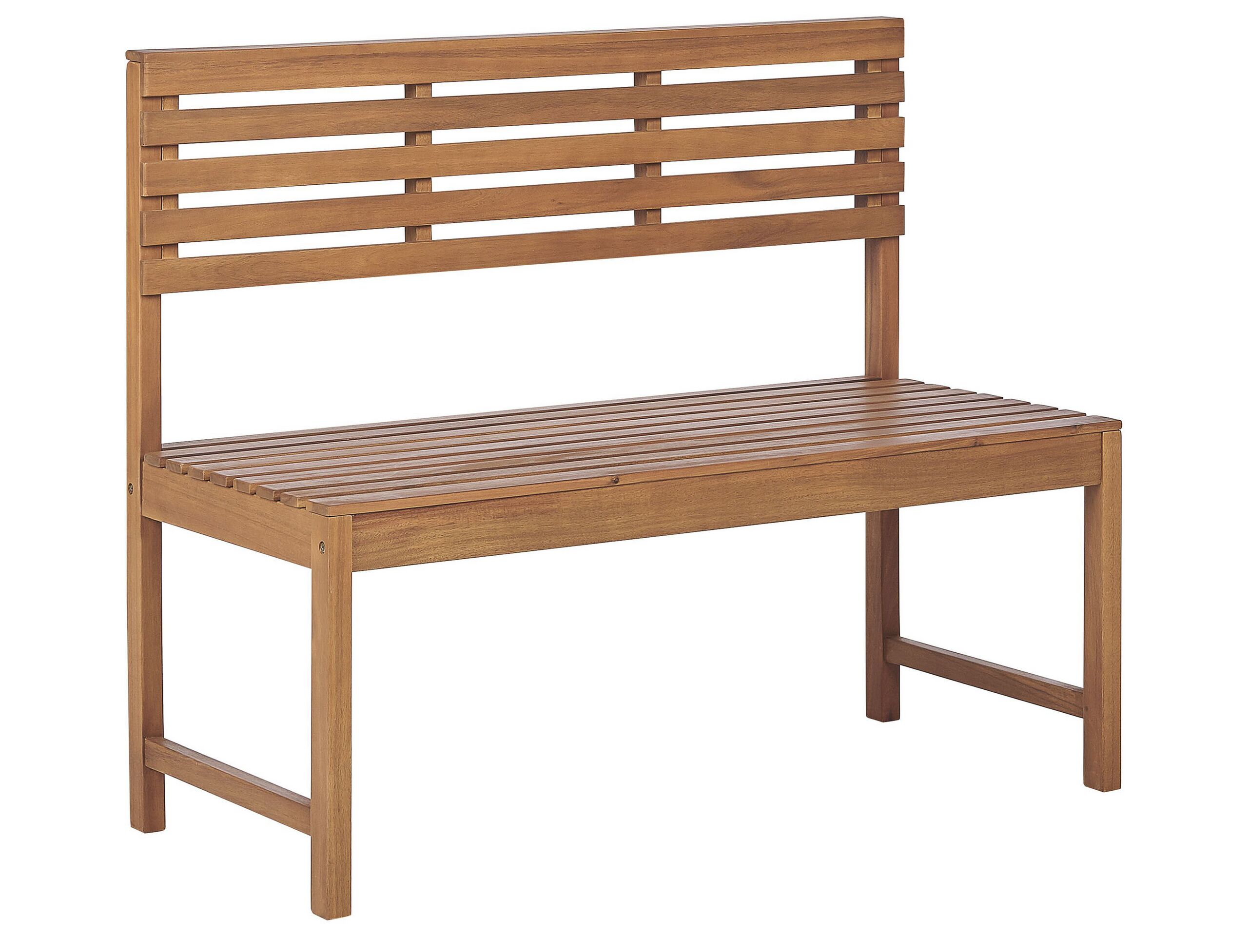 Acacia Wood Garden Bench 110 cm TREIA - Gemini Interiors