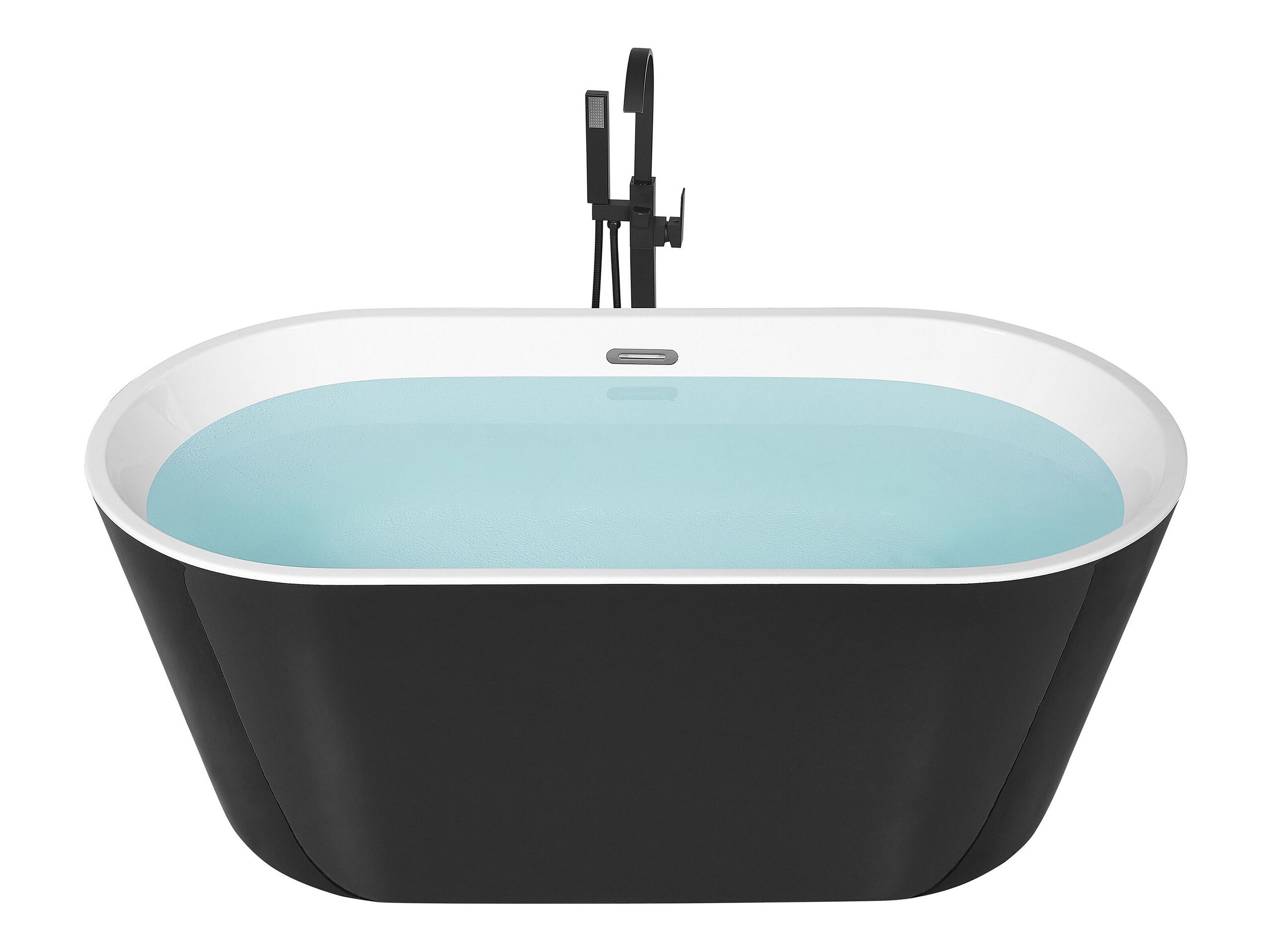 Freestanding Bath 1500 x 750 mm Black HAVANA - Gemini Interiors