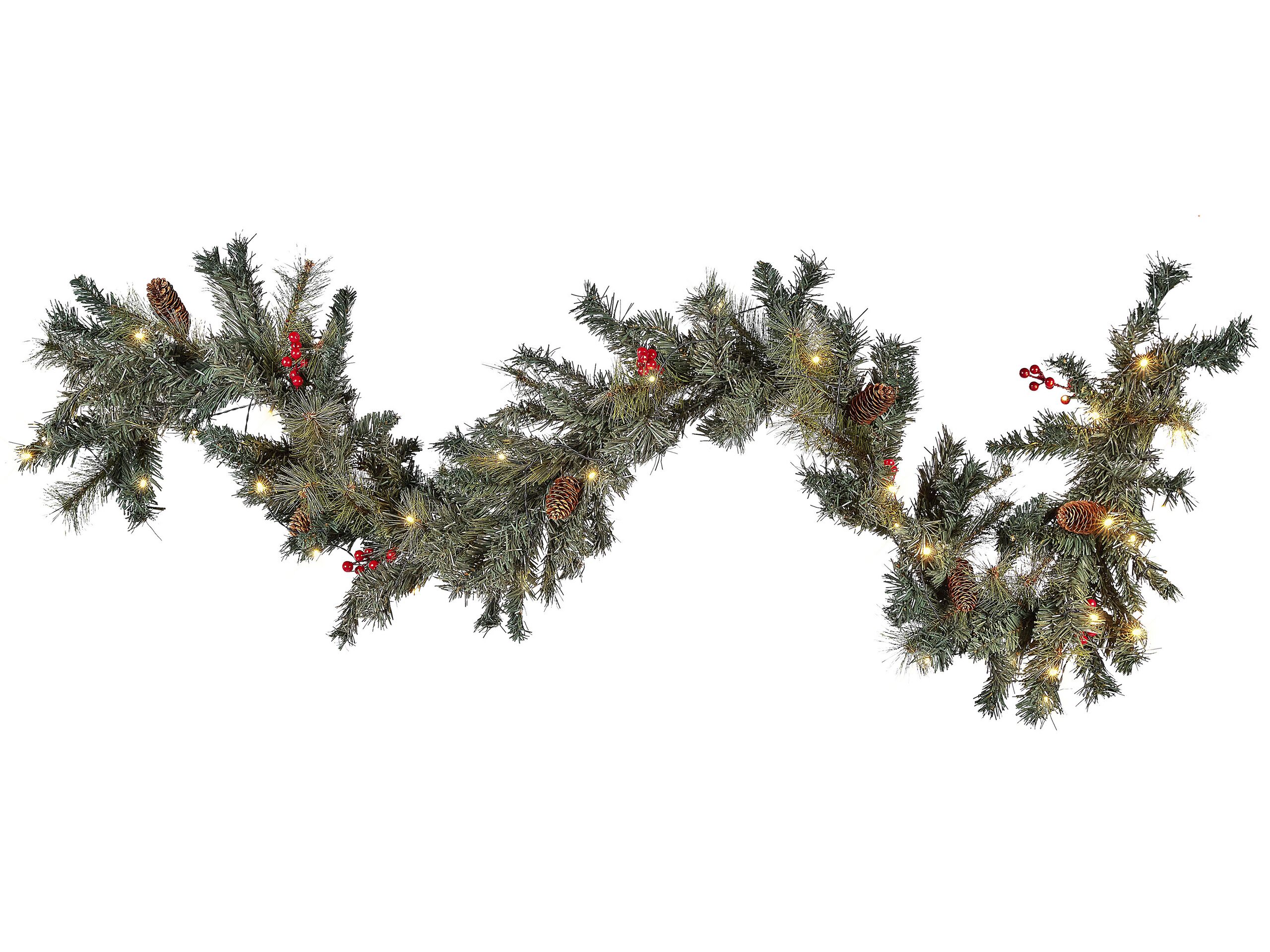 Pre-Lit Christmas Garland 180cm Green - Gemini Interiors