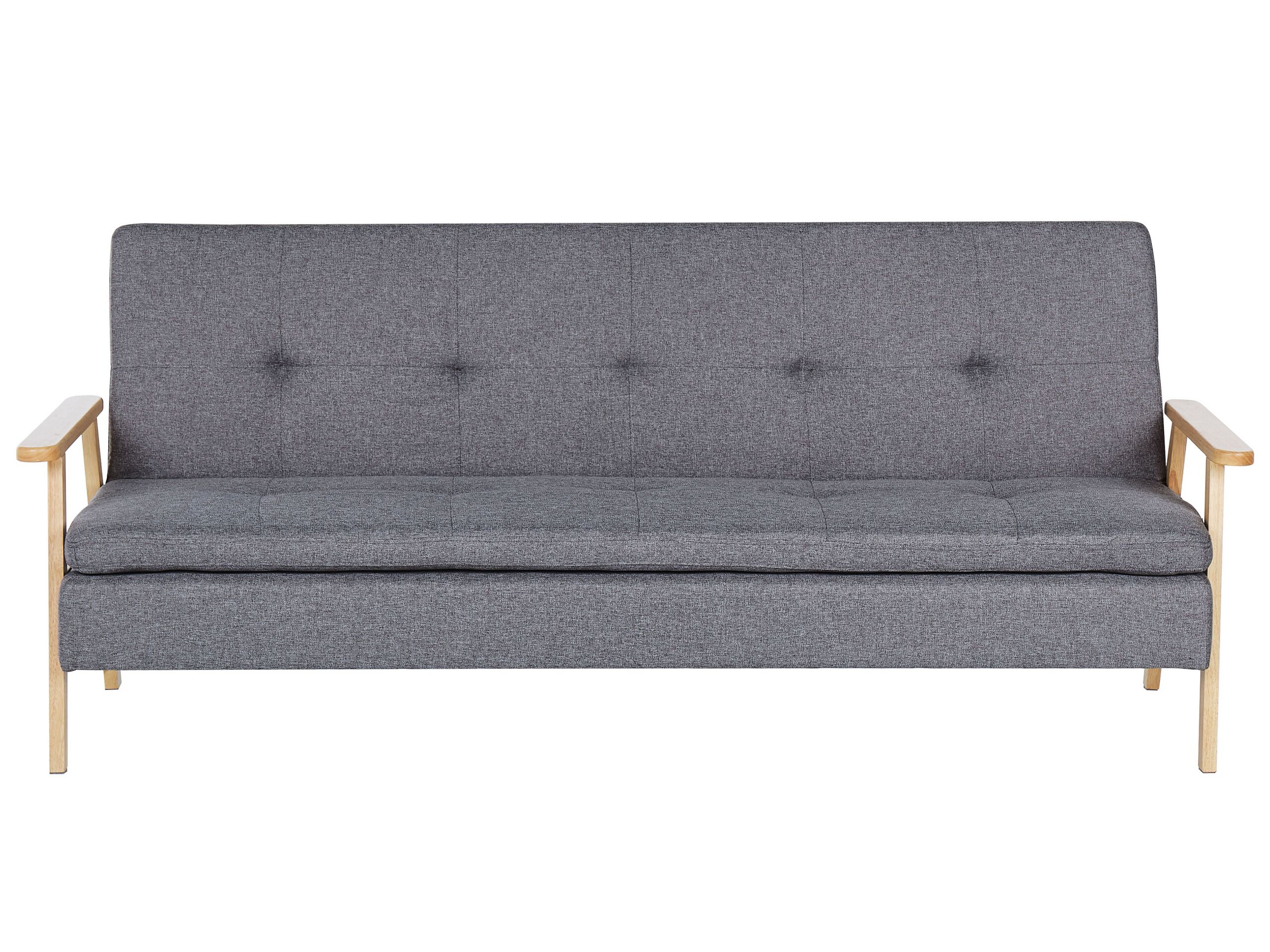 Fabric Sofa Bed Grey TJORN - Gemini Interiors