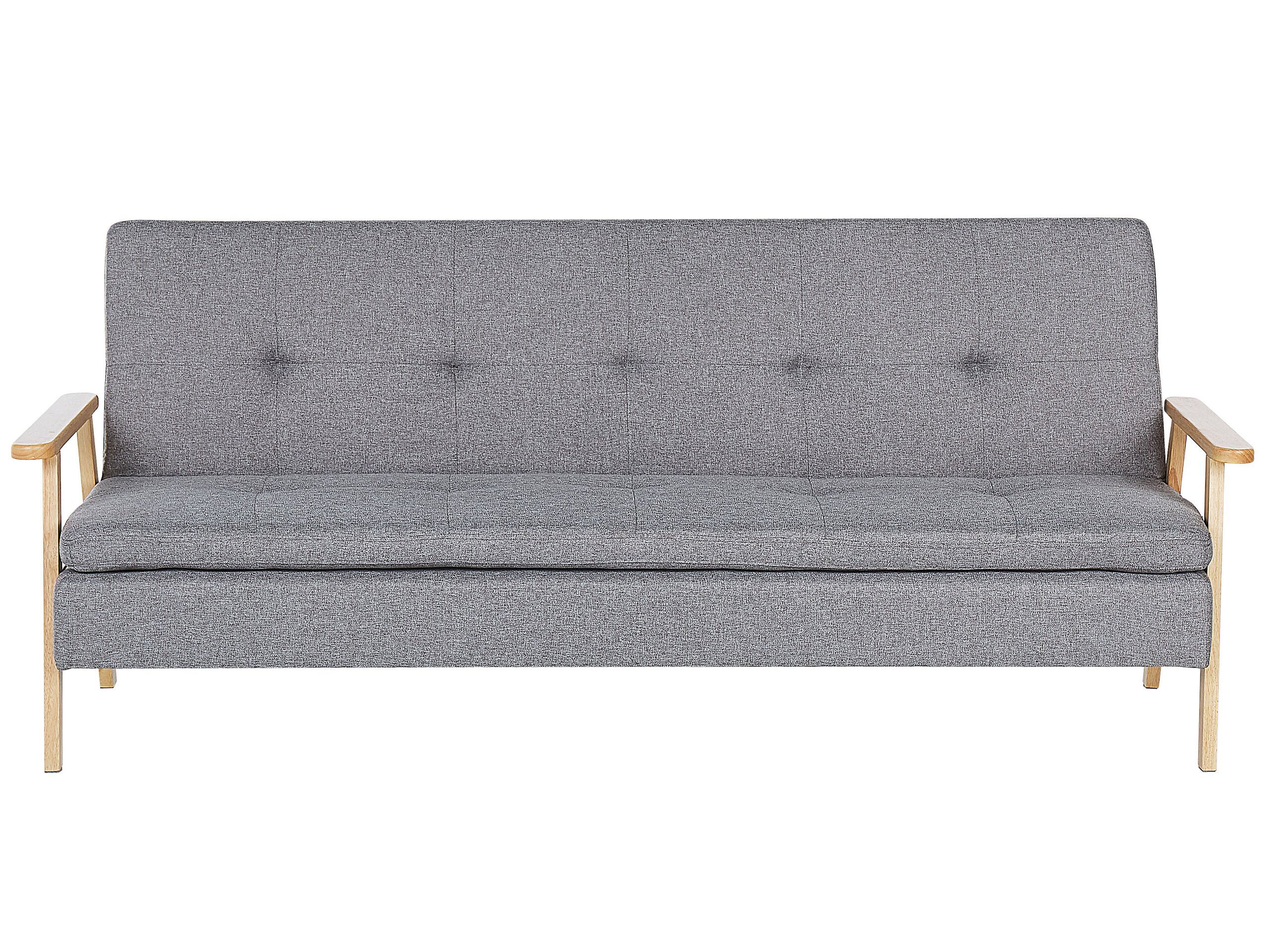 Fabric Sofa Bed Light Grey TJORN - Gemini Interiors