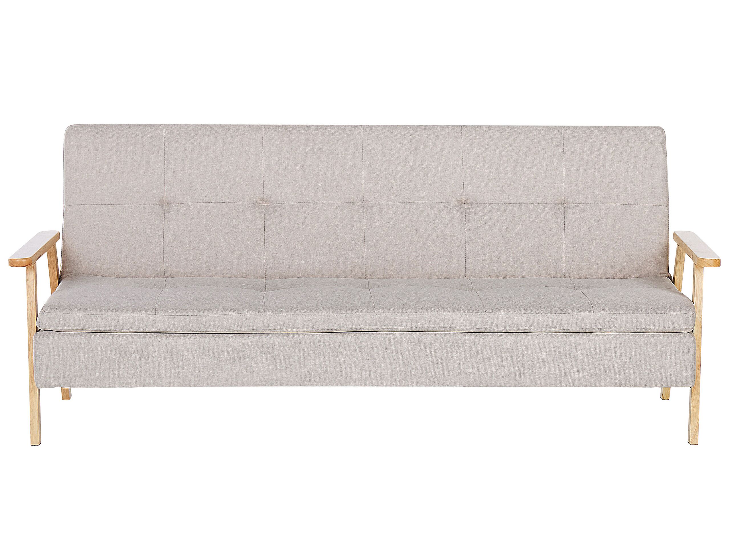 Fabric Sofa Bed Beige TJORN - Gemini Interiors