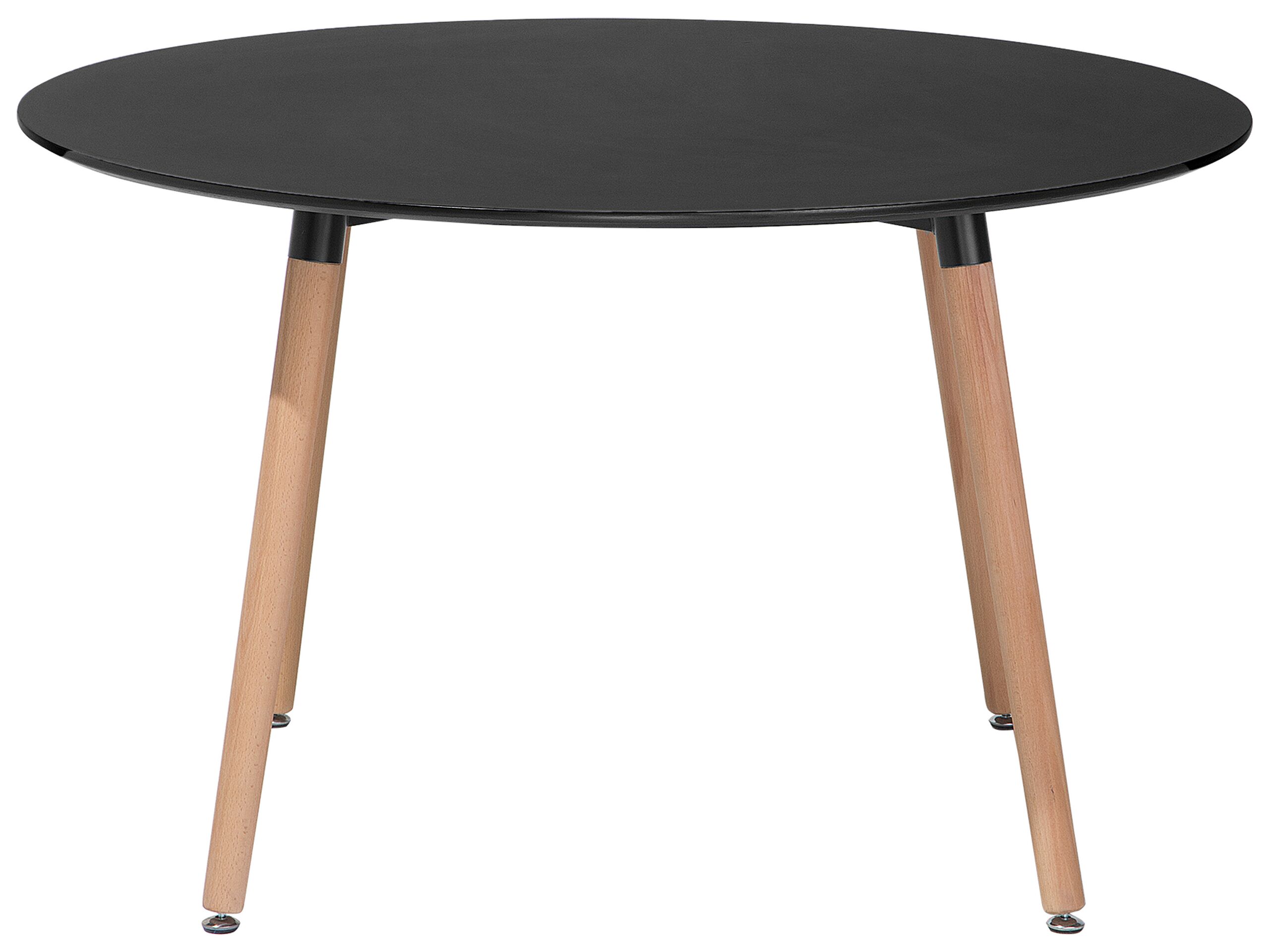 Round Dining Table âŒ€ 120 cm Black BOVIO - Gemini Interiors