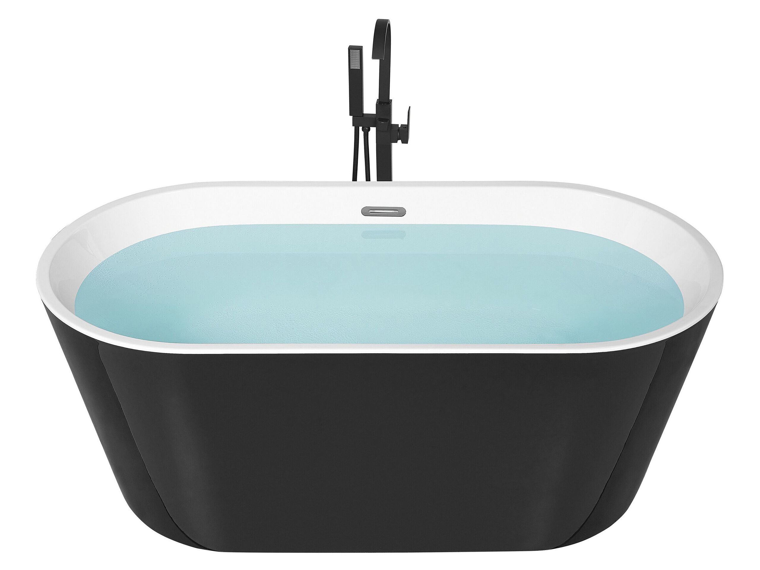 Freestanding Bath 1600 x 800 mm Black HAVANA - Gemini Interiors