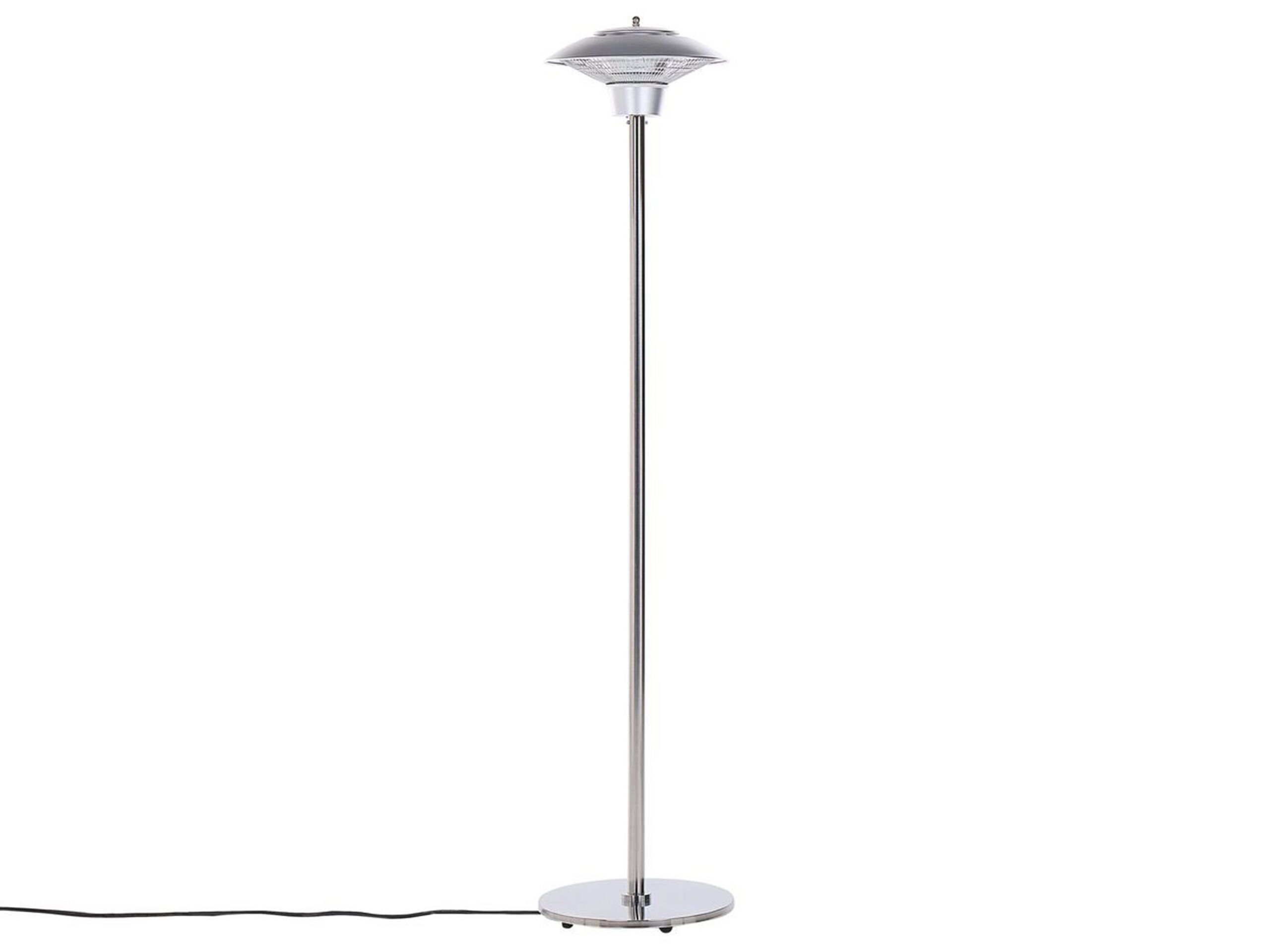 Freestanding Electric Patio Heater 1500 W Silver ASKJA - Gemini Interiors