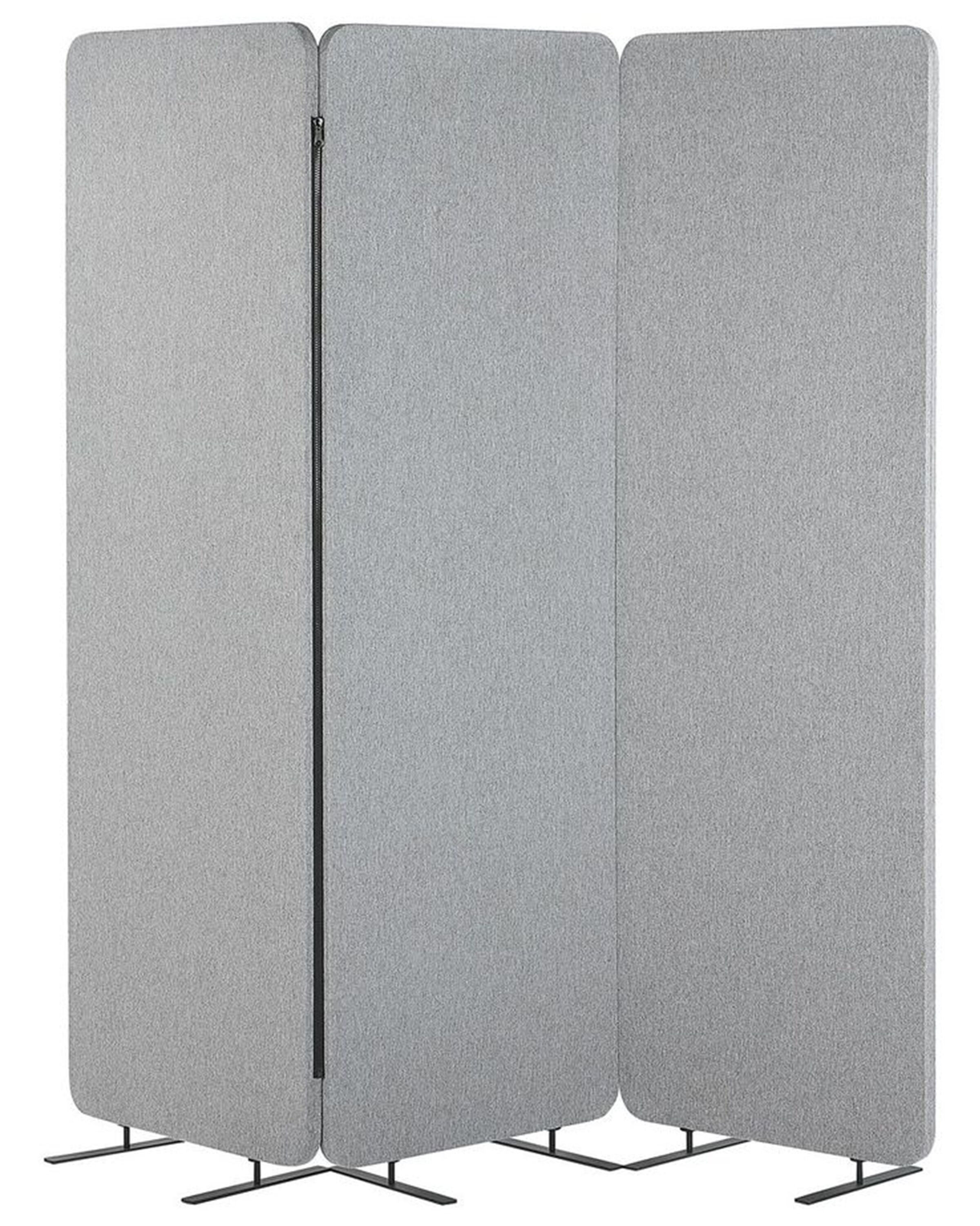 Acoustic 3 Panel Room Divider 184 x 184 Light Grey STANDI - Gemini Interiors
