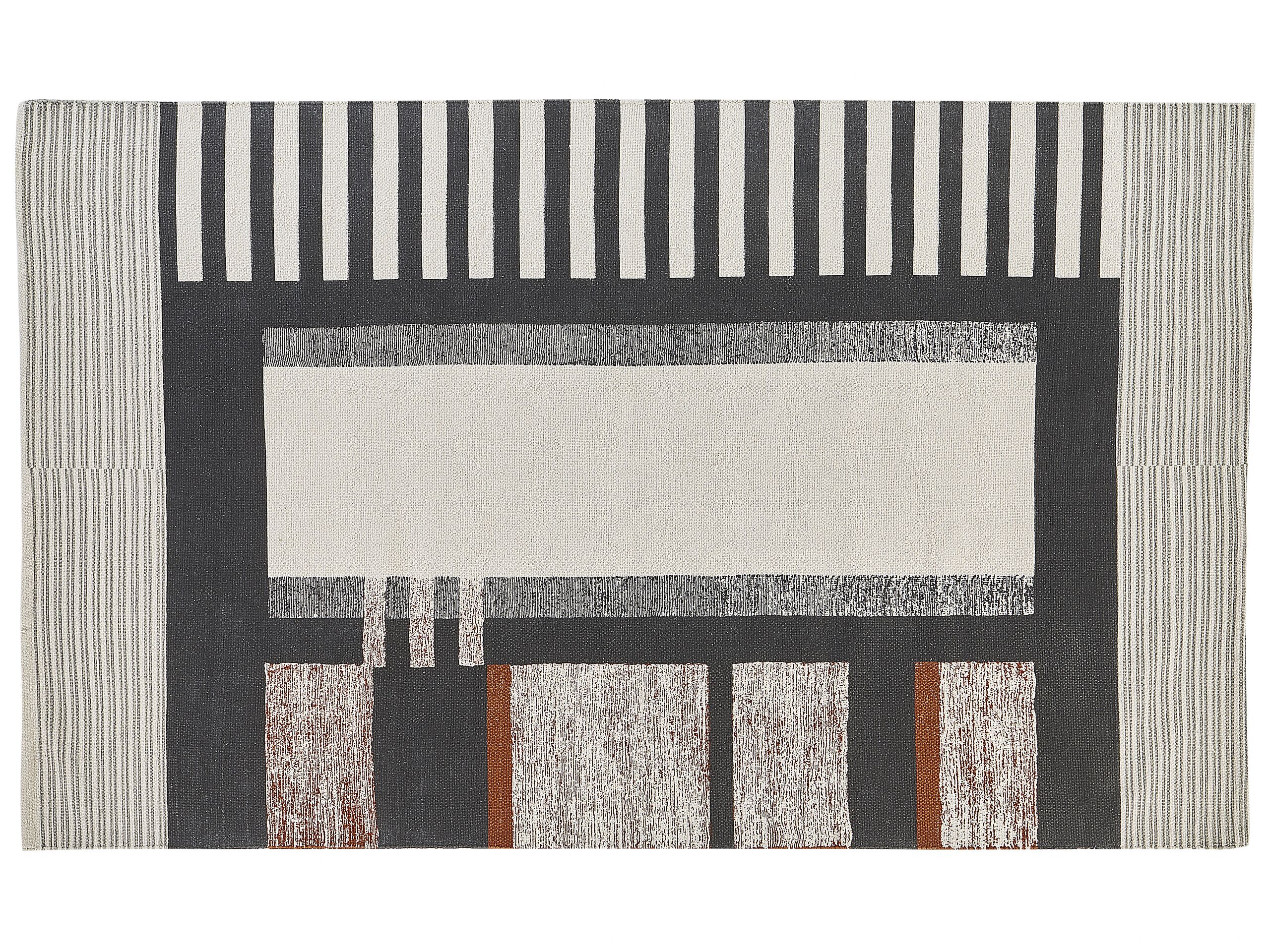 Rectangular Cotton Area Rug 140x200cm Multicolour - Gemini Interiors
