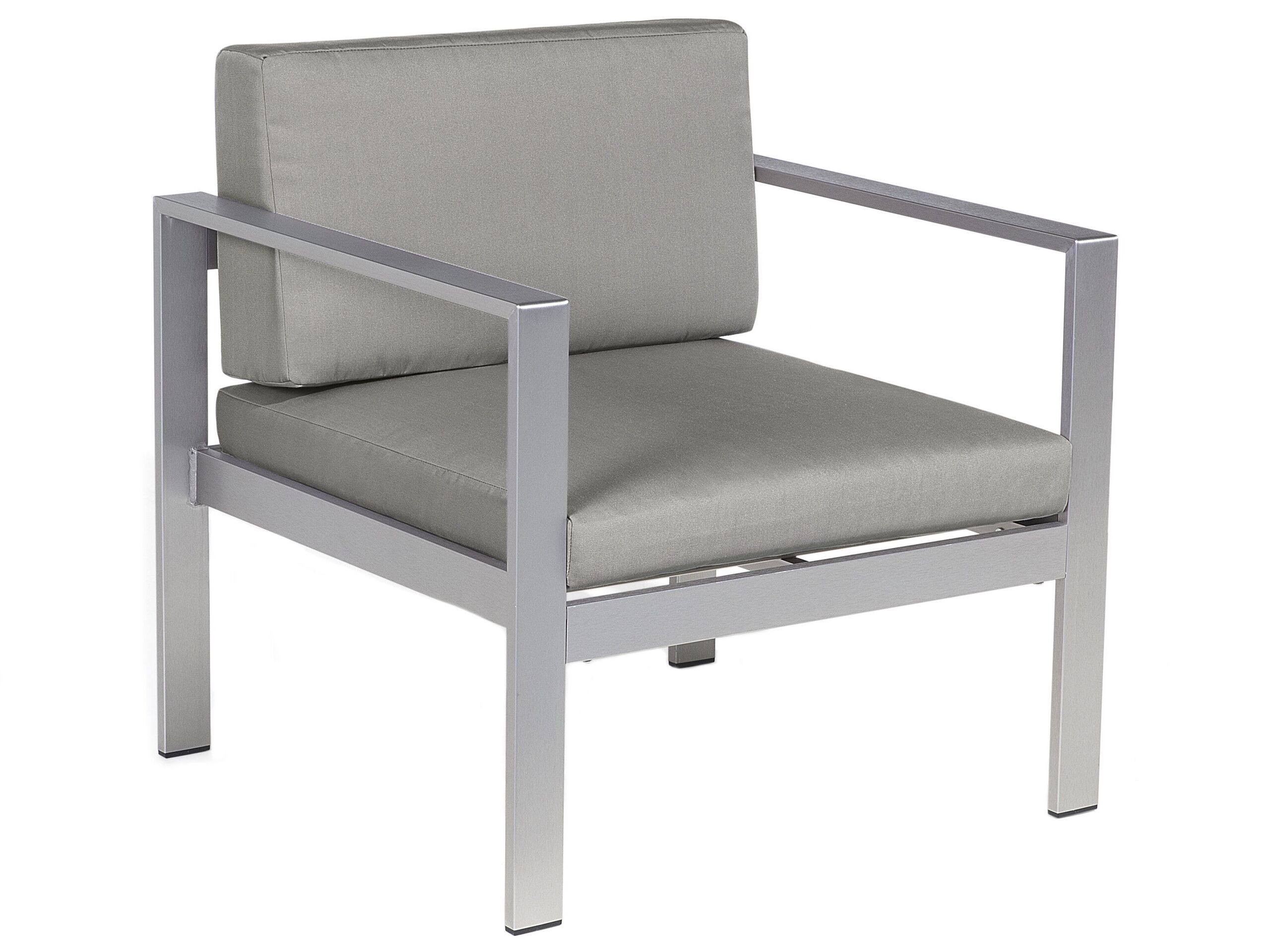 Aluminium Garden Armchair Dark Grey SALERNO - Gemini Interiors