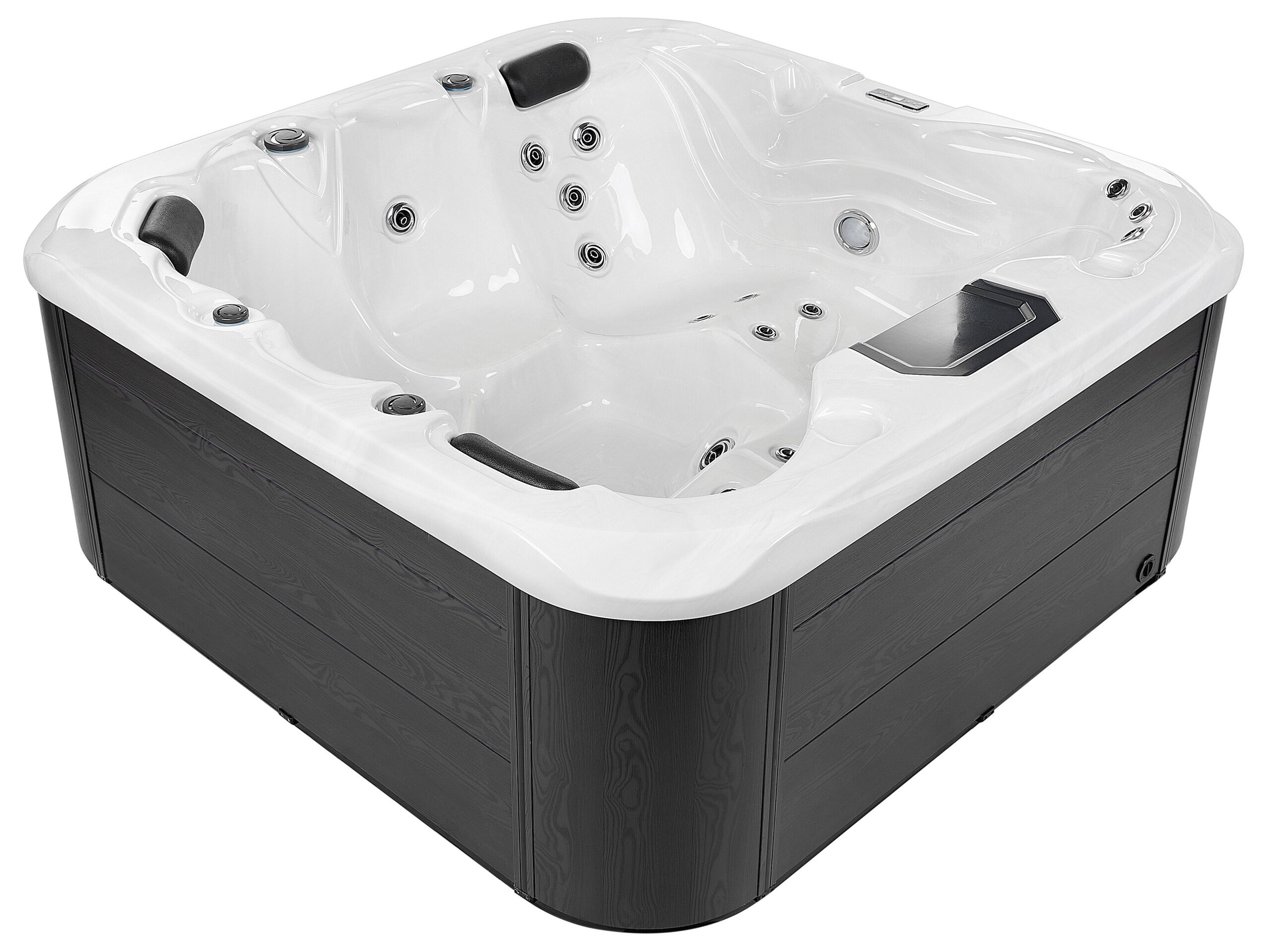 Square Hot Tub with LED White LASTARRIA - Gemini Interiors