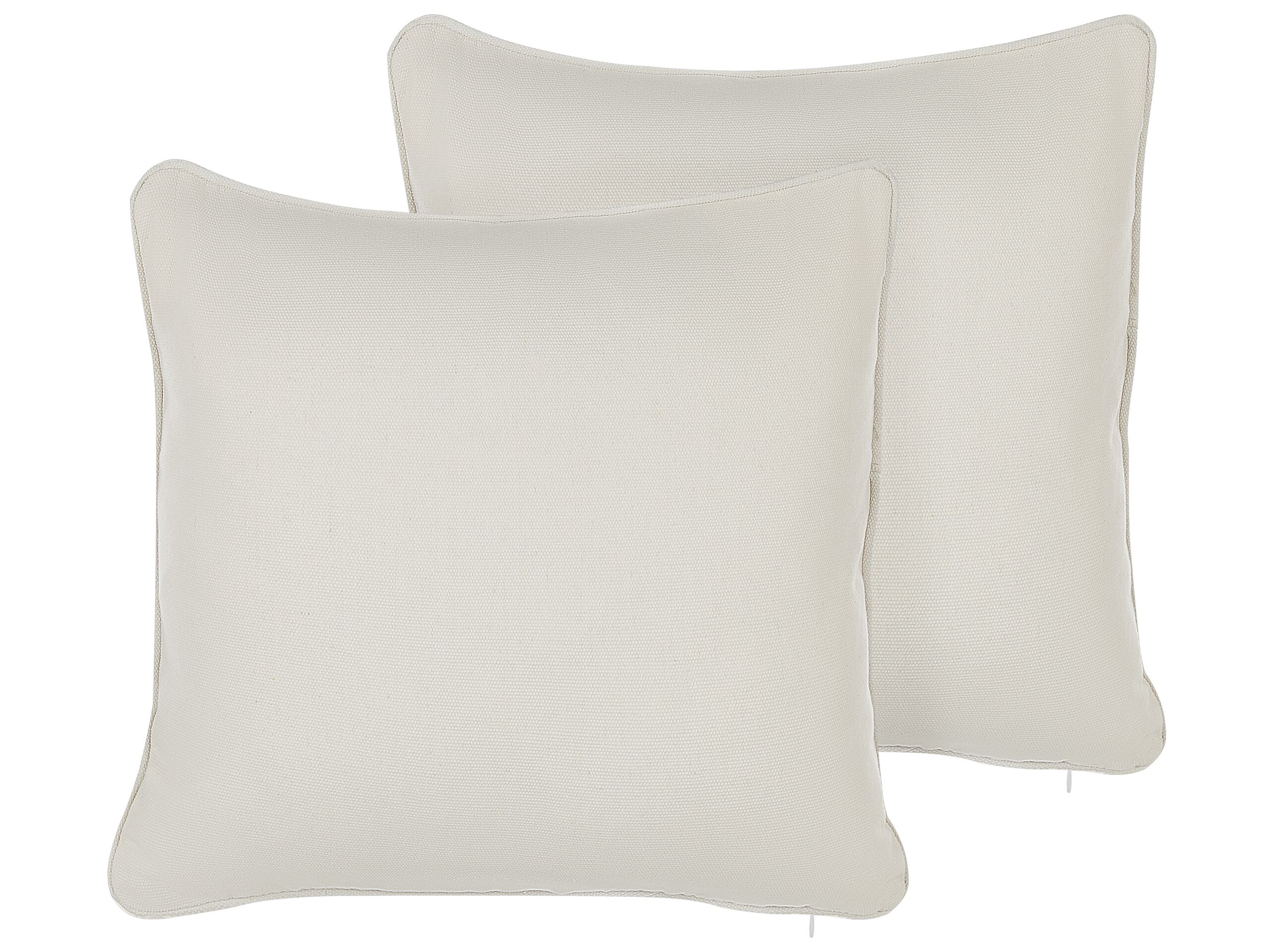 Set of 2 Cushions 45x45cm White - Gemini Interiors