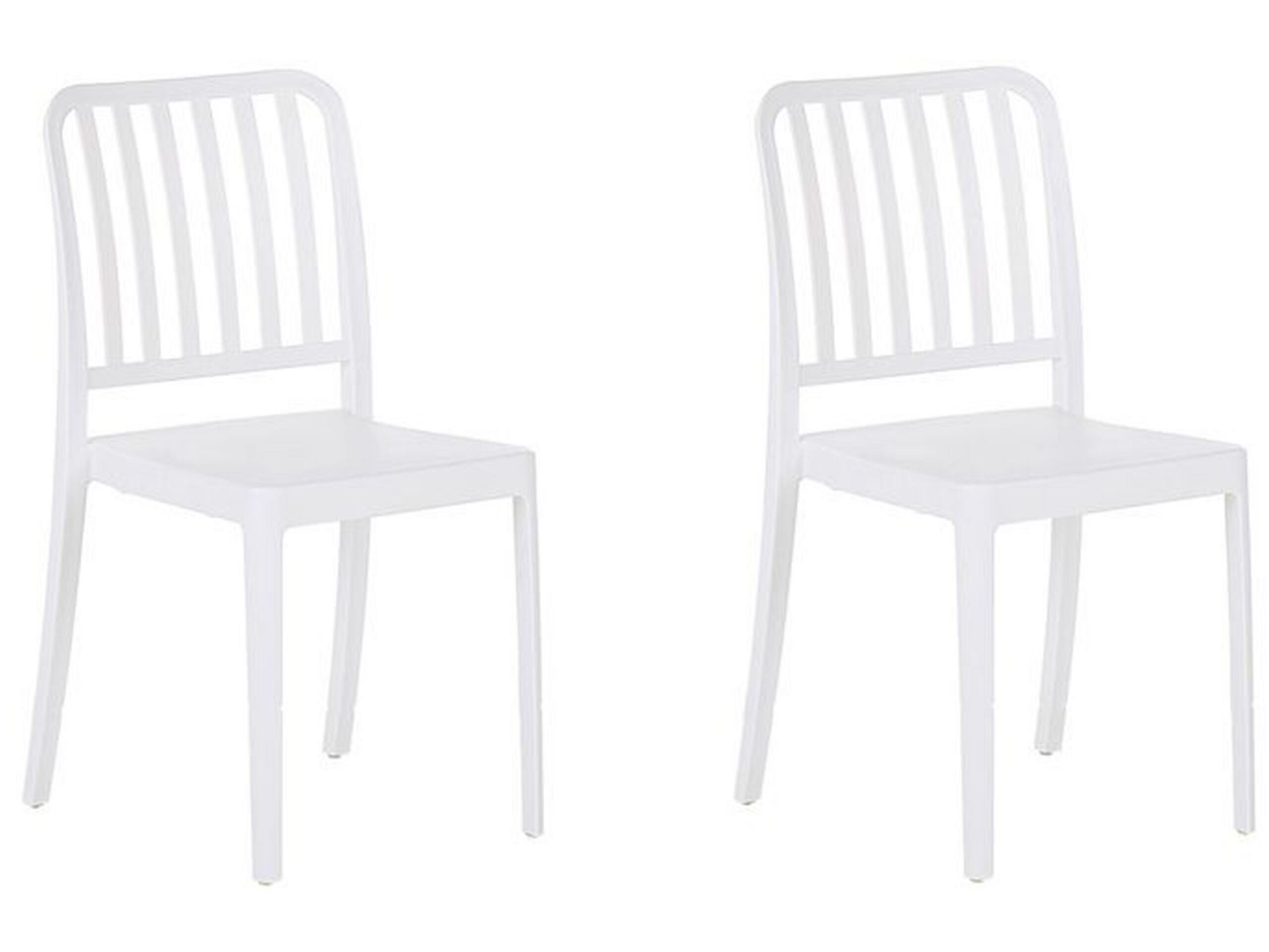 Set of 2 Garden Chair White SERSALE - Gemini Interiors