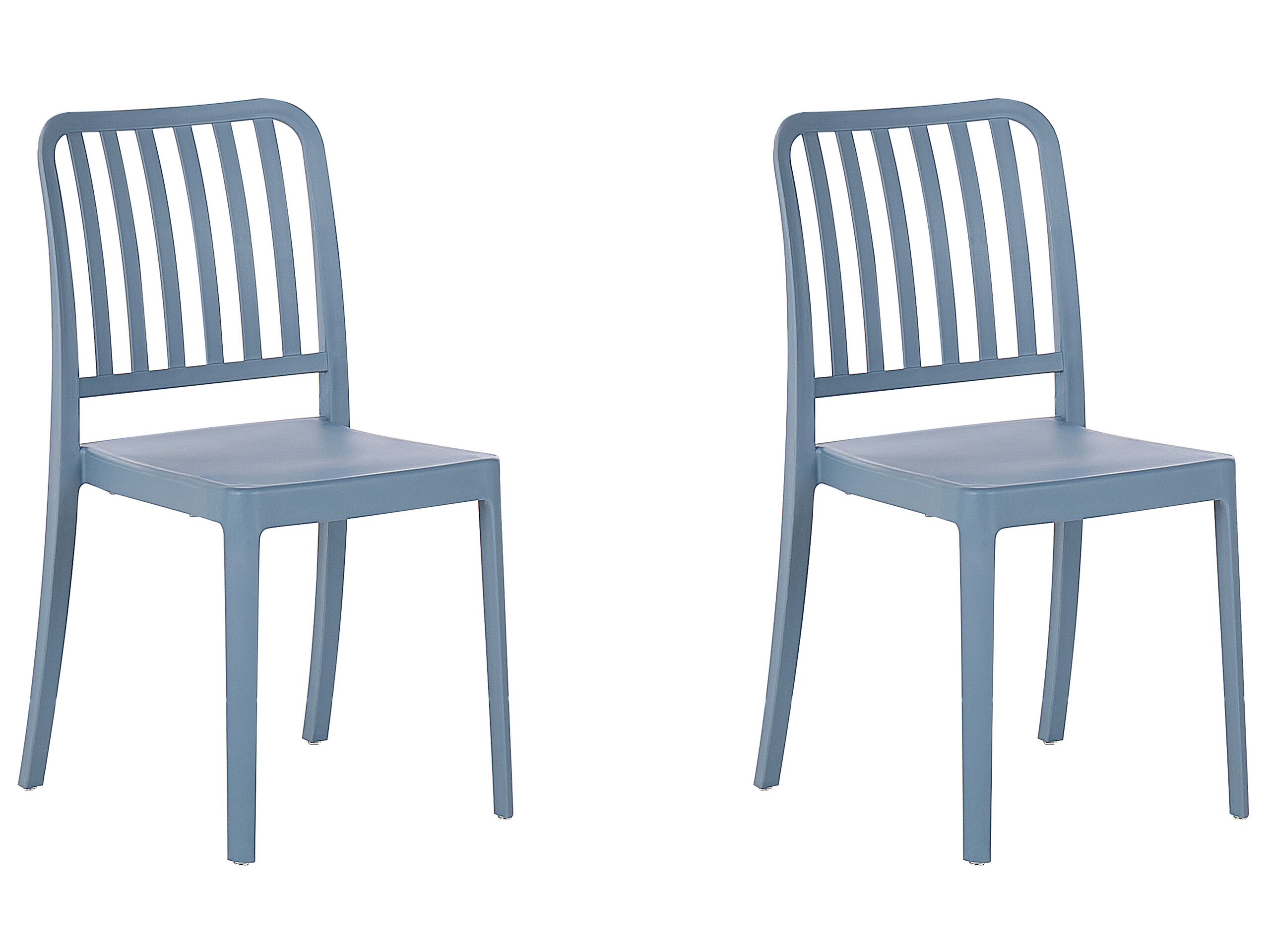 Set of 2 Garden Chairs Blue SERSALE - Gemini Interiors