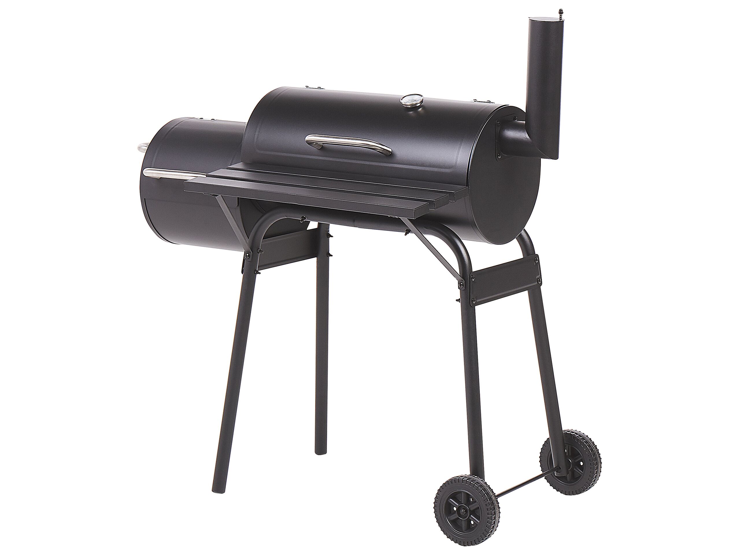 Charcoal BBQ Grill and Smoker Black KATLA - Gemini Interiors