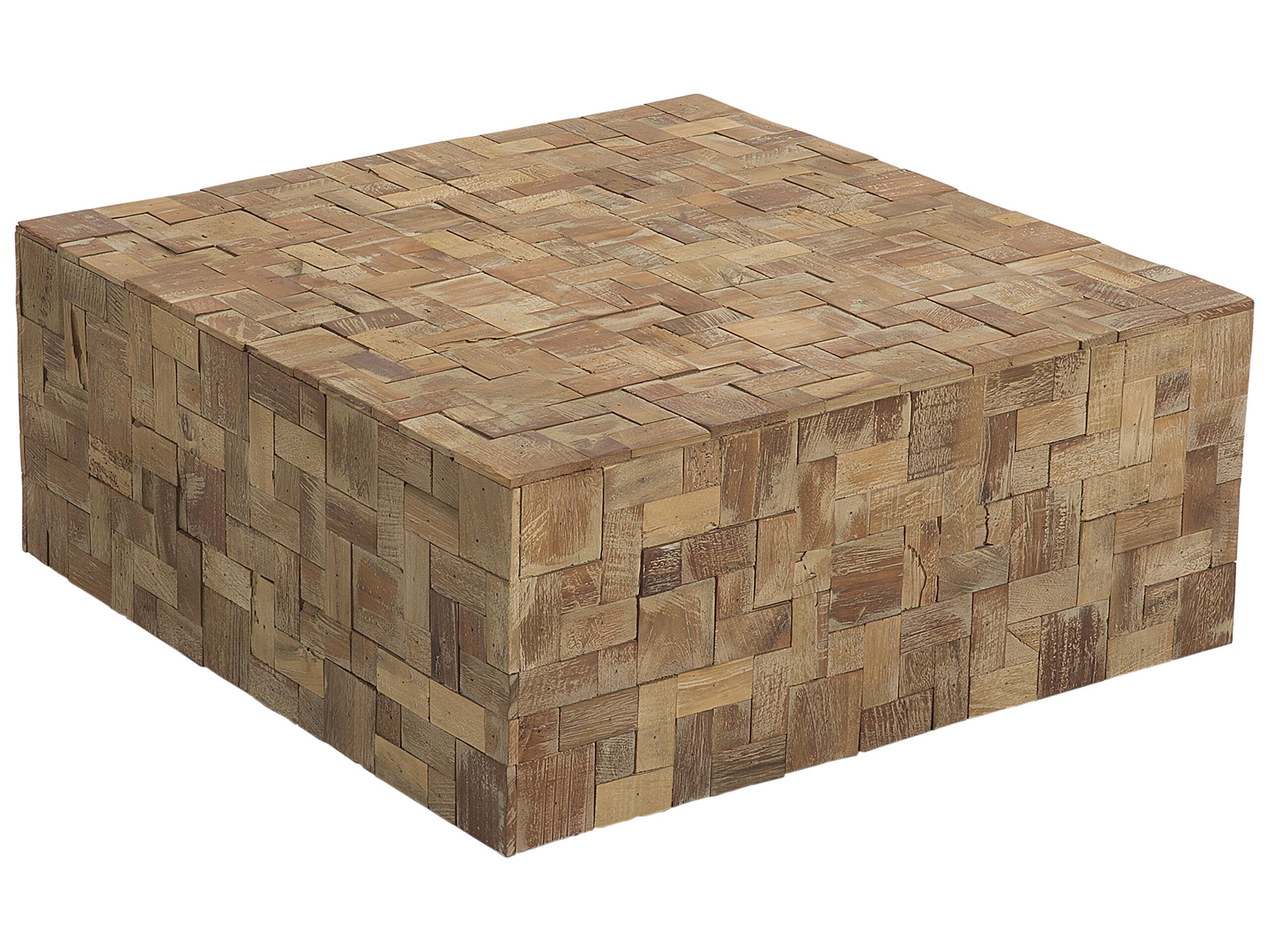 Teak Coffee Table Light Wood GAMBO - Gemini Interiors