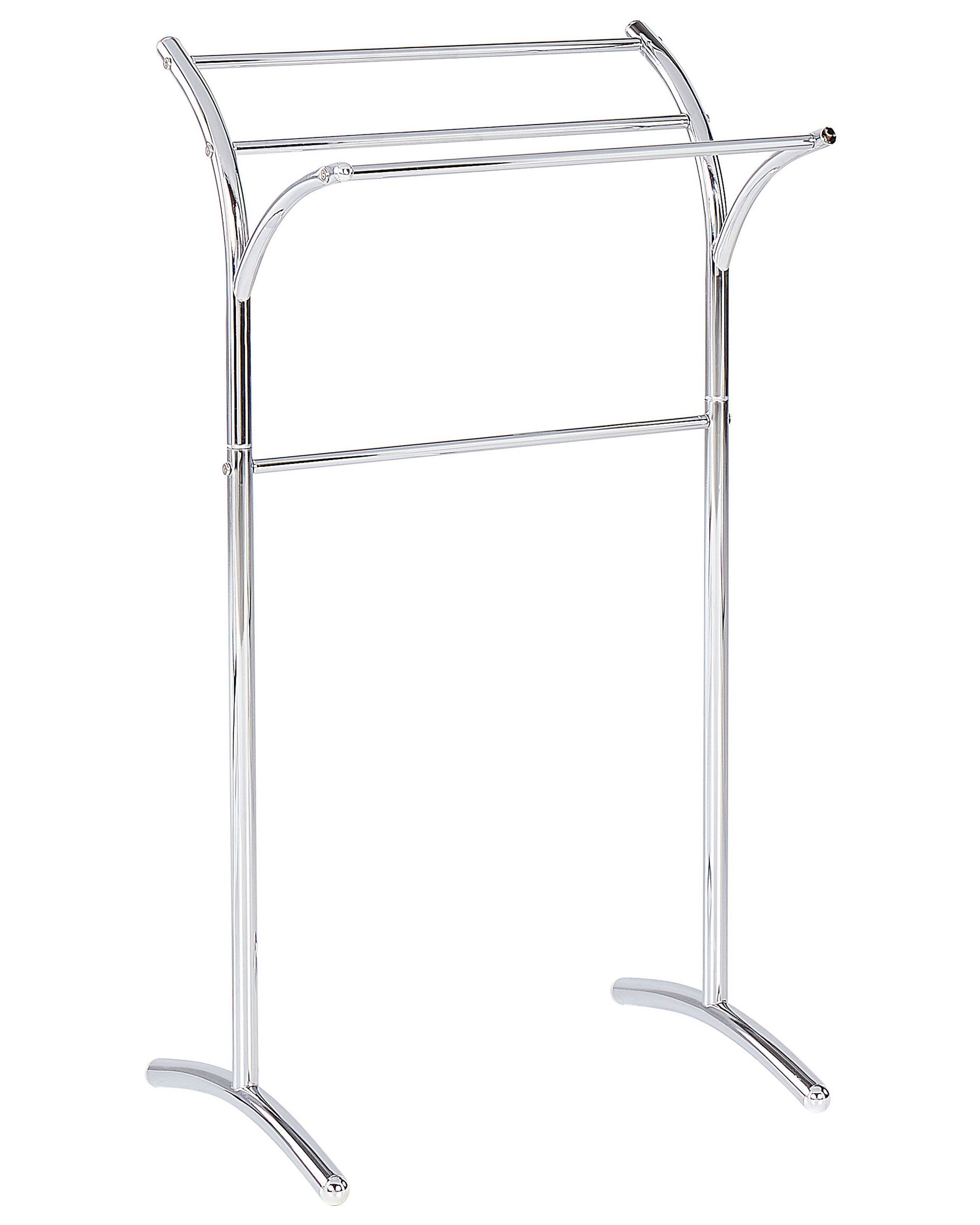 Towel Stand 51 x 91 cm Silver YOPAL - Gemini Interiors