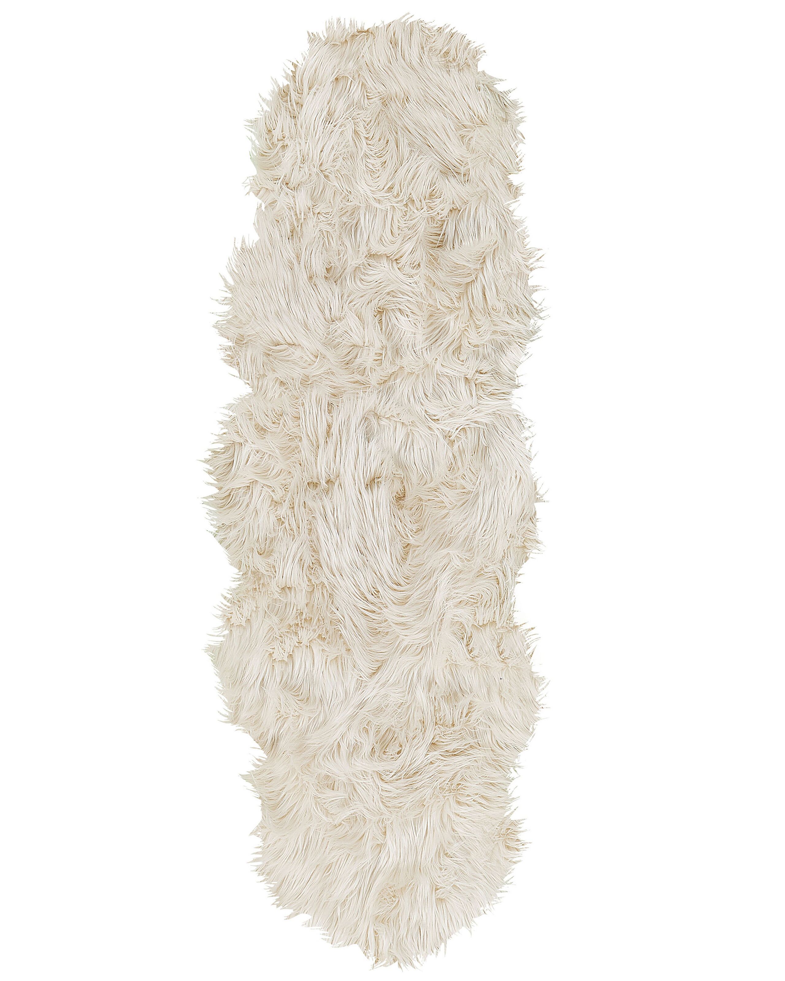 Faux Sheepskin Rug Beige MAMUNGARI - Gemini Interiors