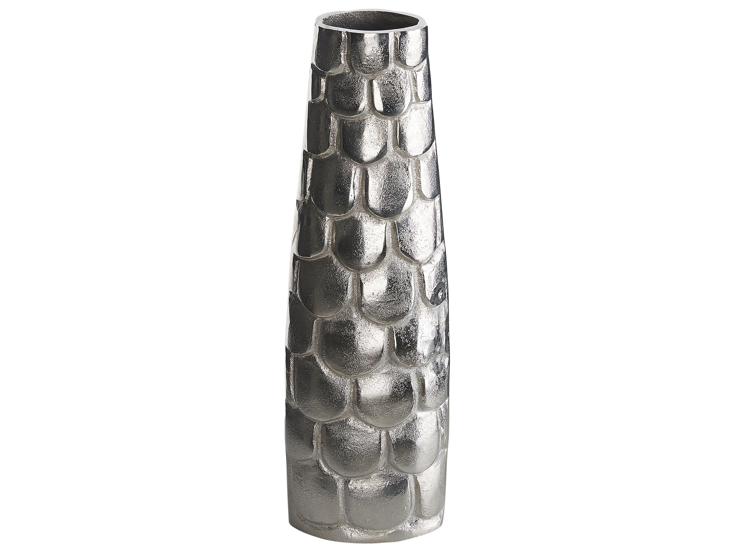 Aluminium Flower Vase 47 Silver SUKHOTHAI - Gemini Interiors