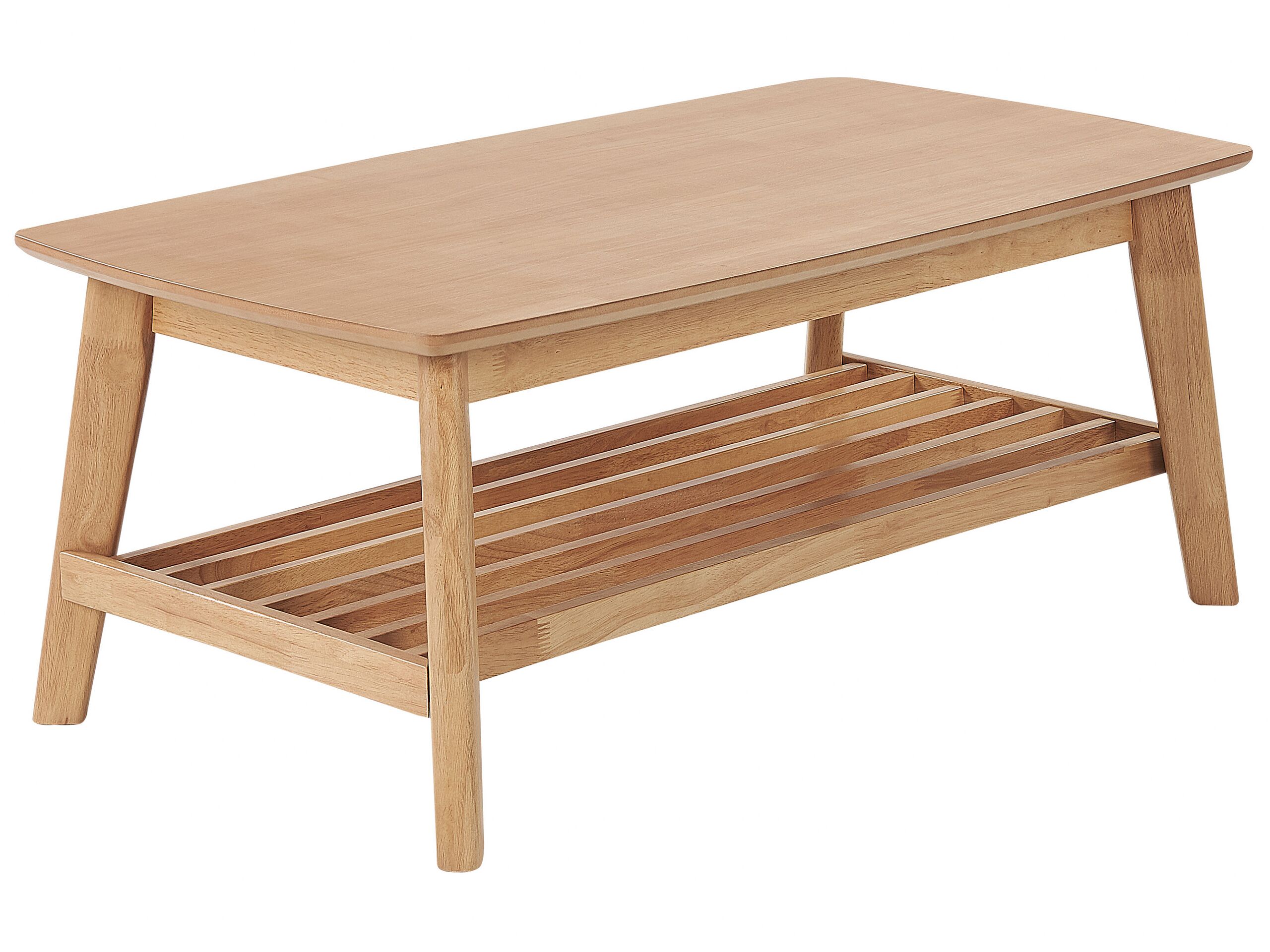 Coffee Table with Shelf Light Wood TULARE - Gemini Interiors