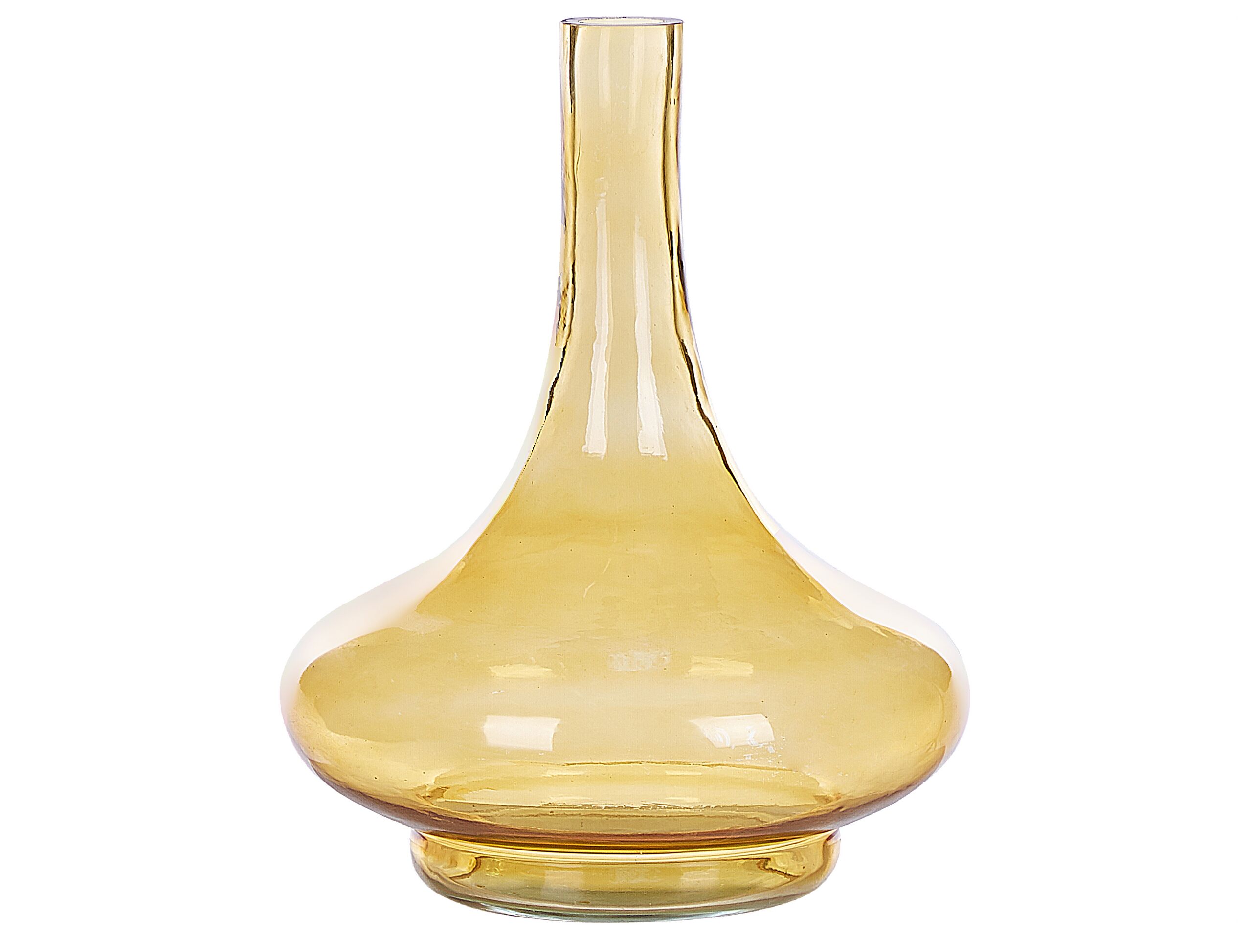 Glass Decorative Vase 30 Yellow PANEER - Gemini Interiors