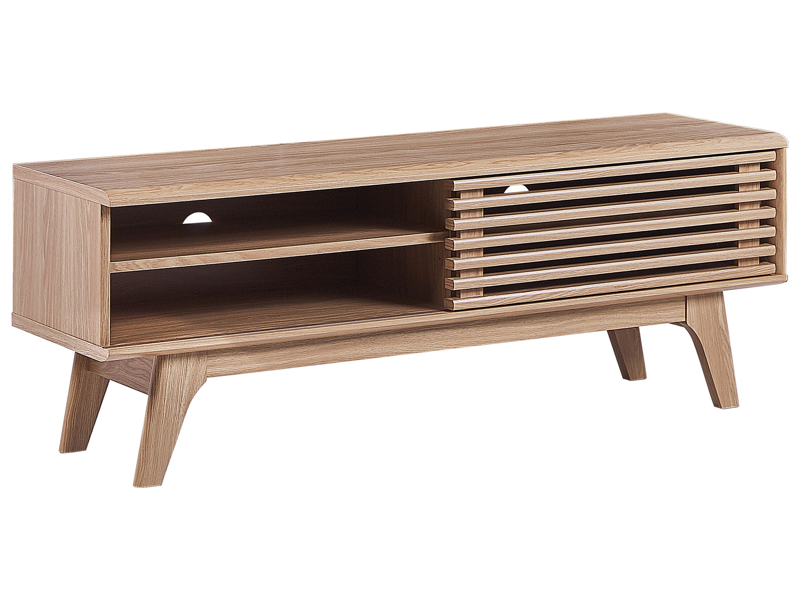 TV Stand Light Wood TOLEDO - Gemini Interiors