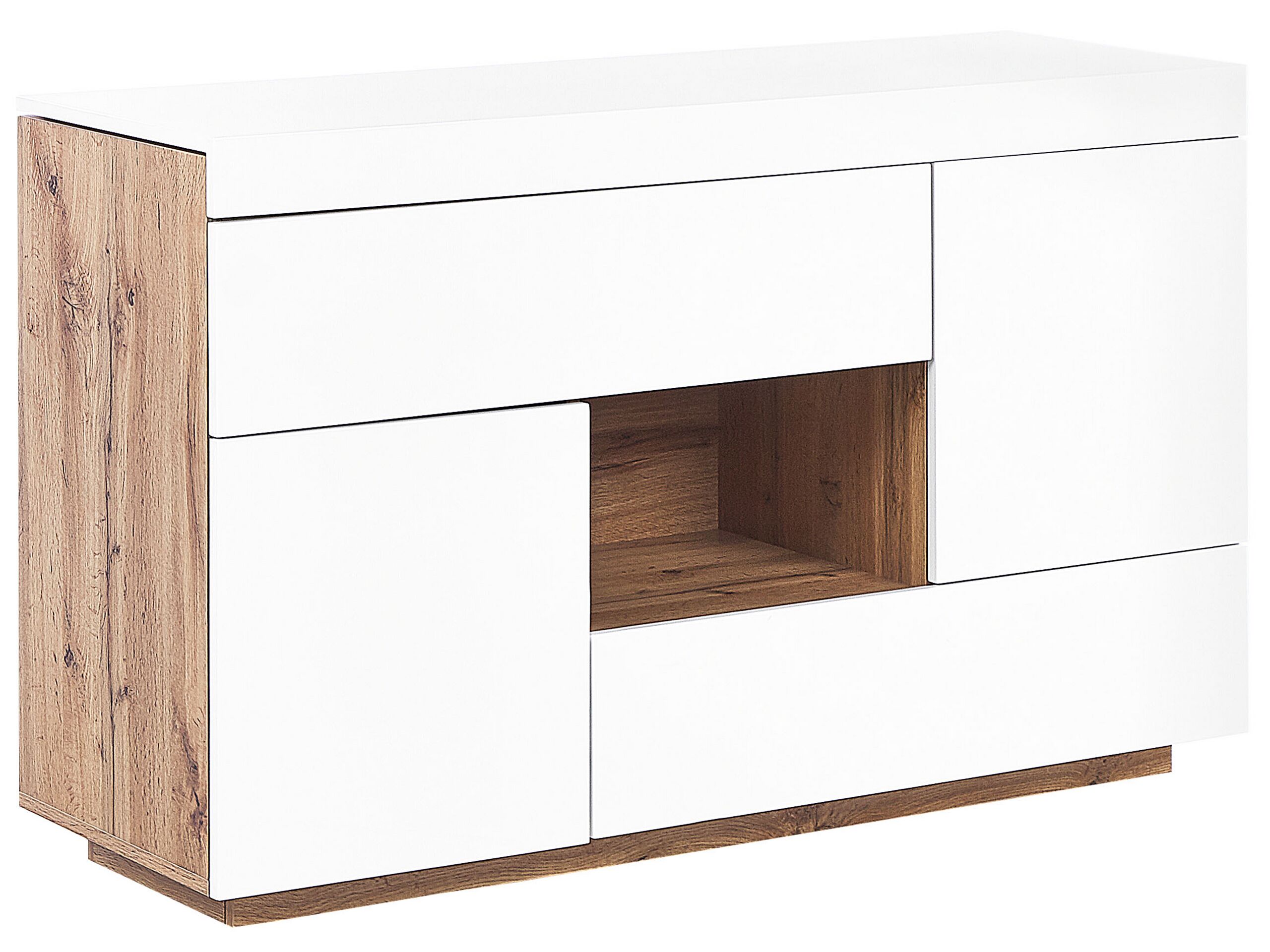 Sideboard / Home Office Desk White GORAN - Gemini Interiors