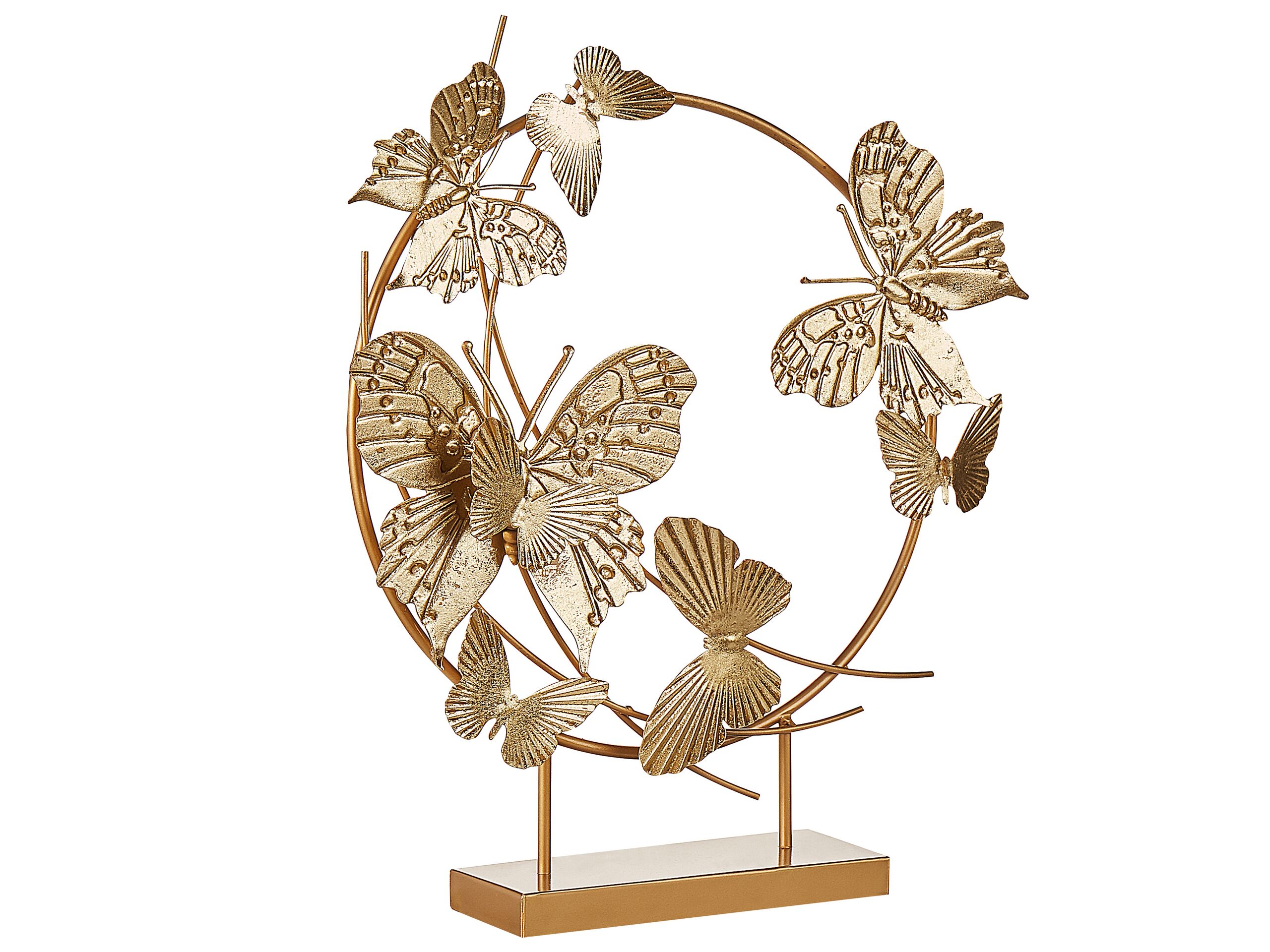 Decorative Figurine Butterflies Gold BERYLLIUM - Gemini Interiors