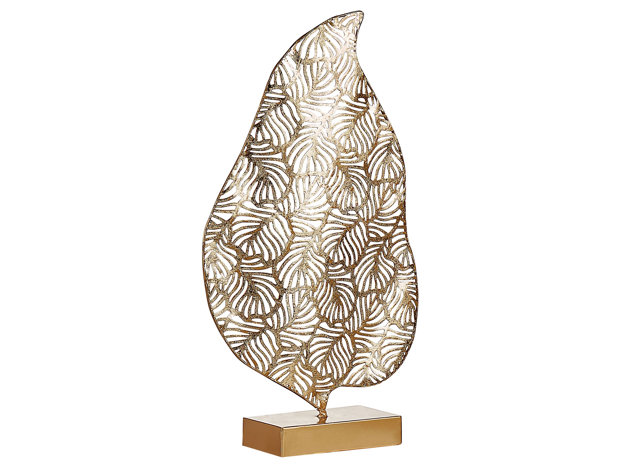 Decorative Figurine Leaf Gold LITHIUM - Gemini Interiors