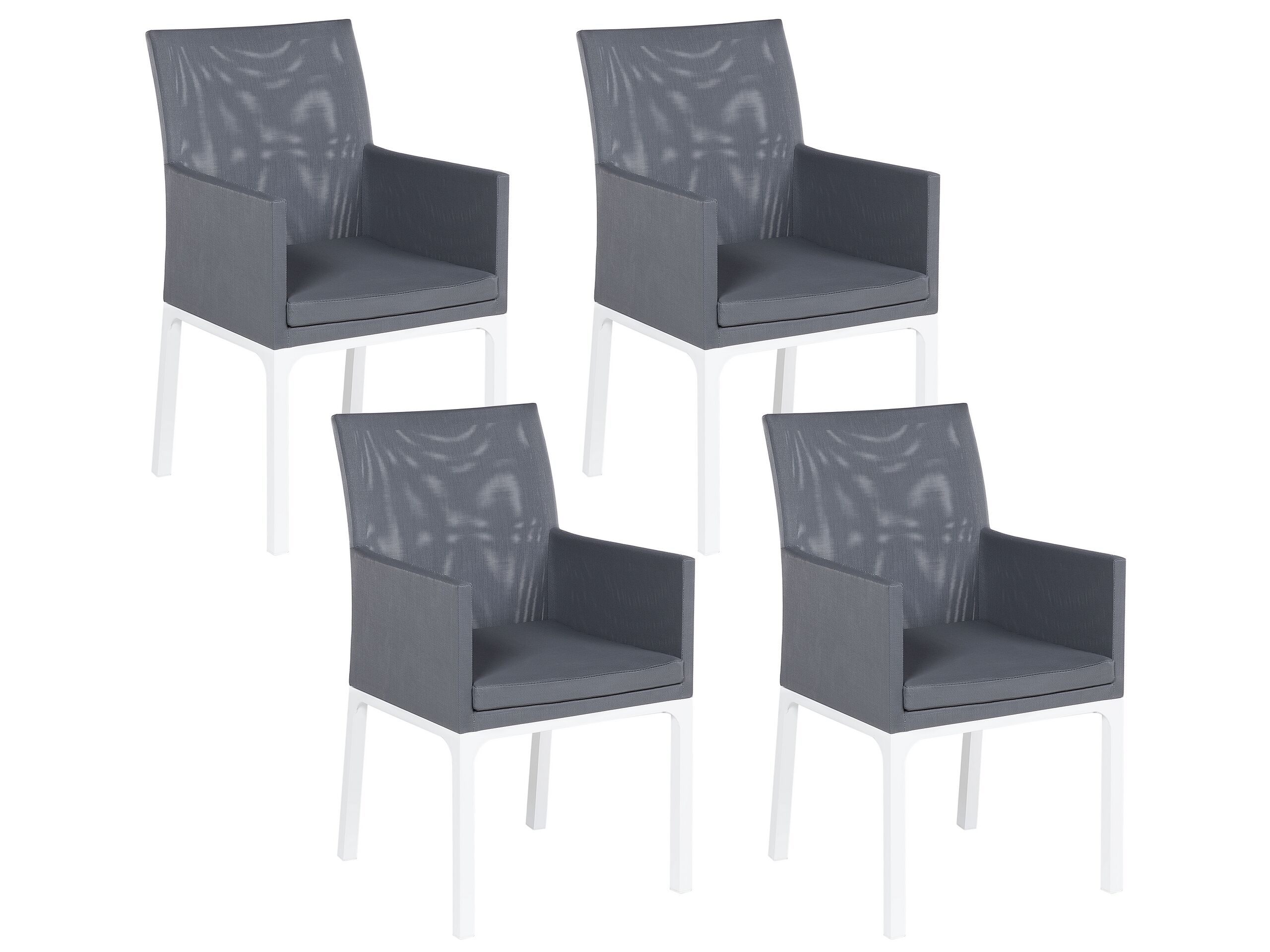 Set of 4 Garden Chairs Grey BACOLI - Gemini Interiors