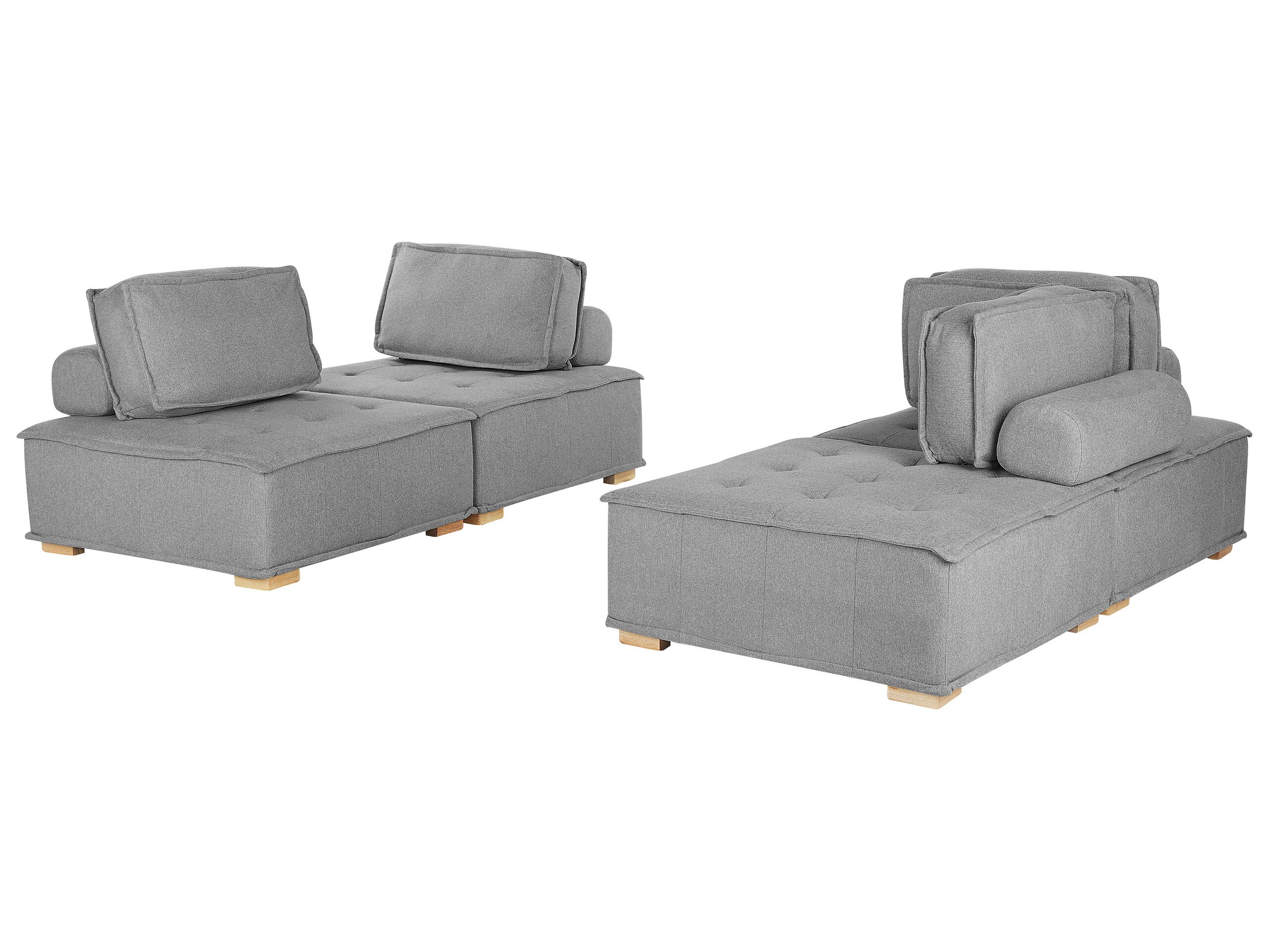 Modular Fabric Sofa Set Grey TIBRO - Gemini Interiors
