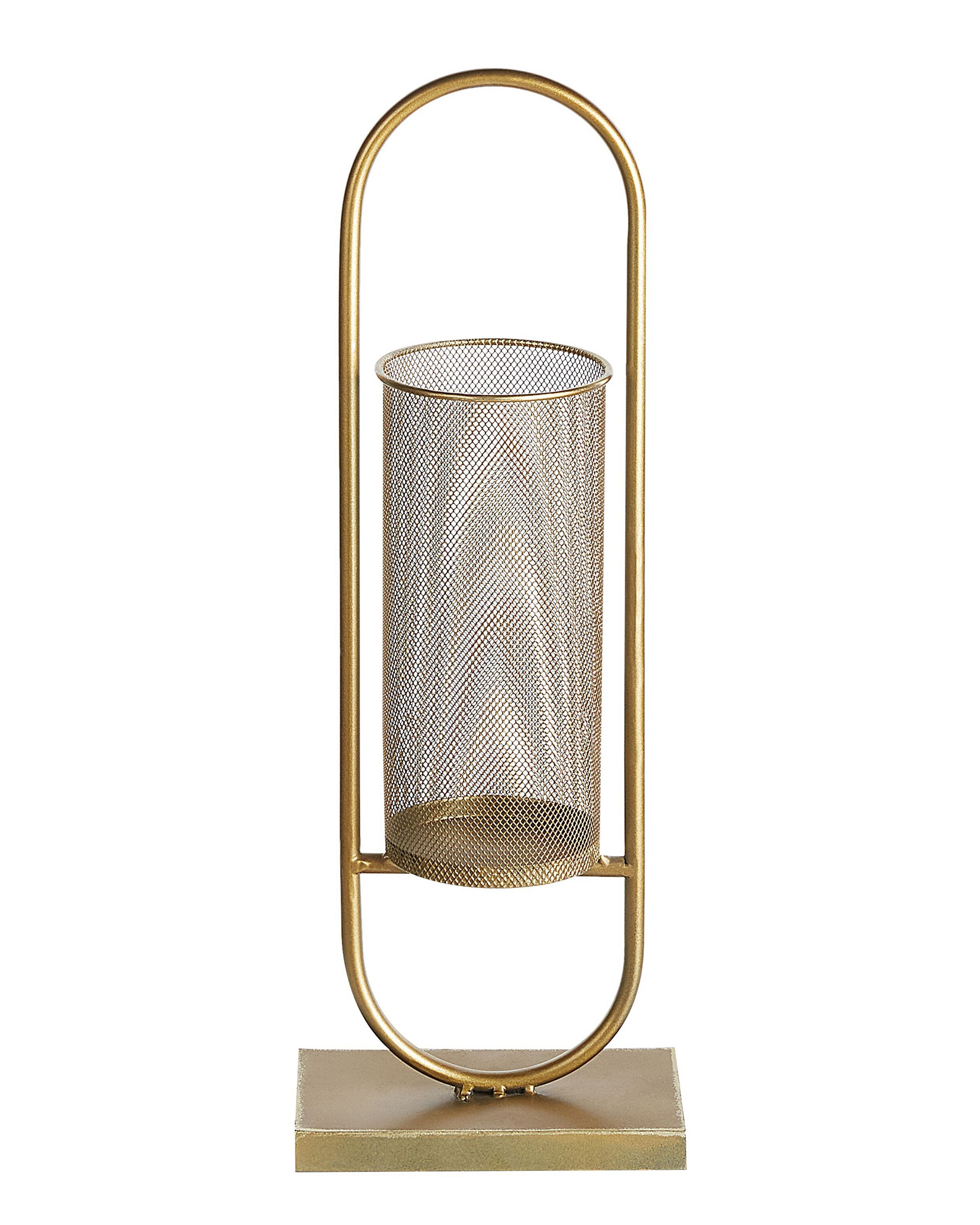Metal Candle Holder 53cm Gold - Gemini Interiors