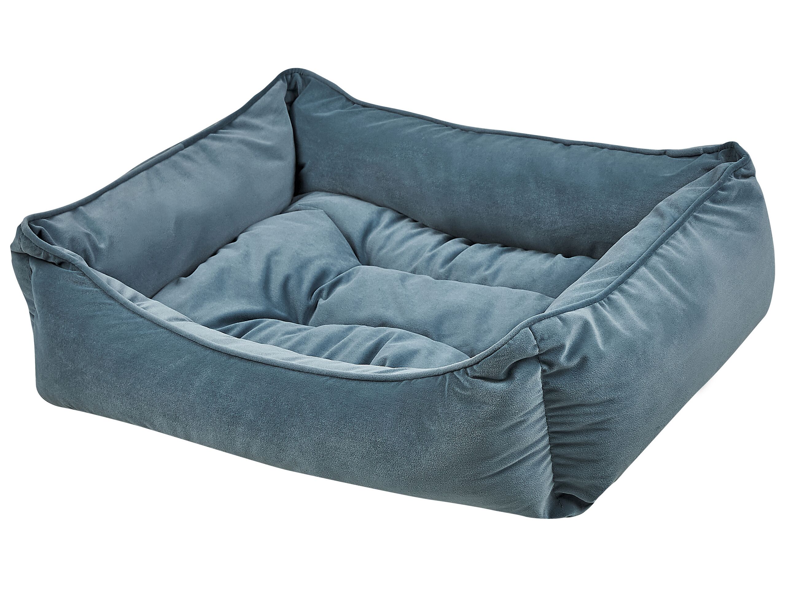 Velvet Pet Bed 70 x 60 cm Blue IZMIR - Gemini Interiors