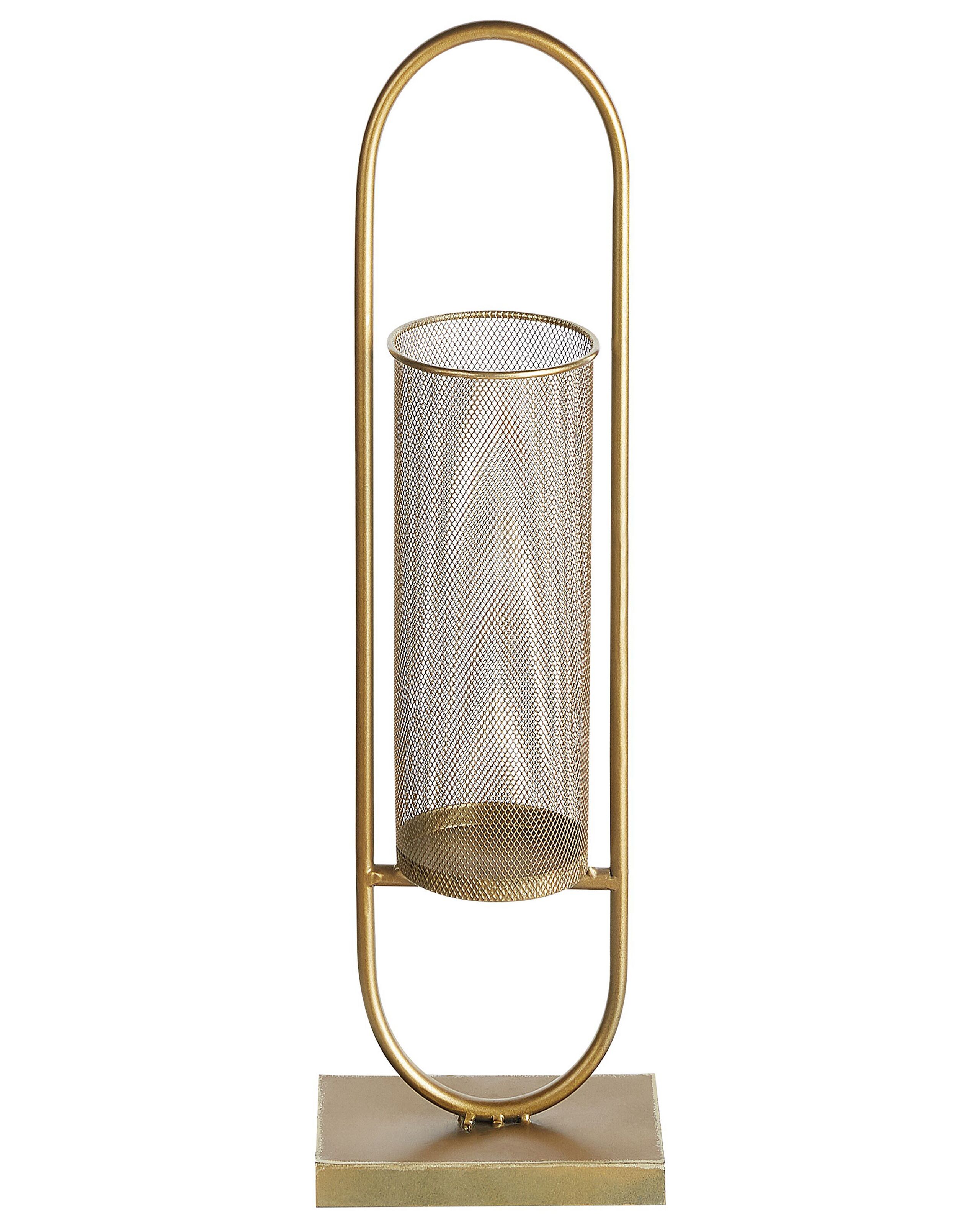 Metal Candle Holder 73cm Gold - Gemini Interiors