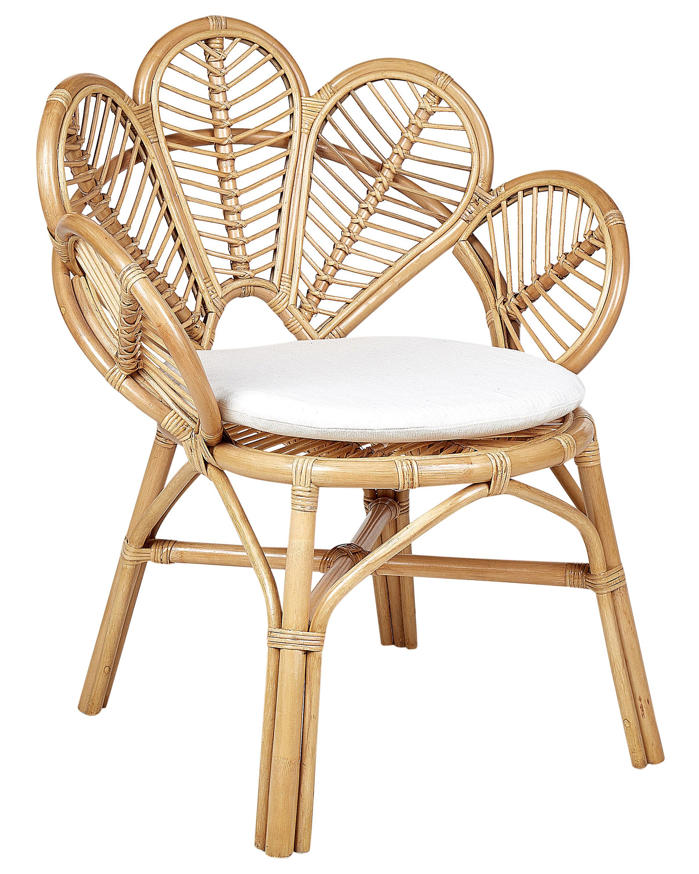 Rattan Peacock Chair Natural FLORENTINE II - Gemini Interiors