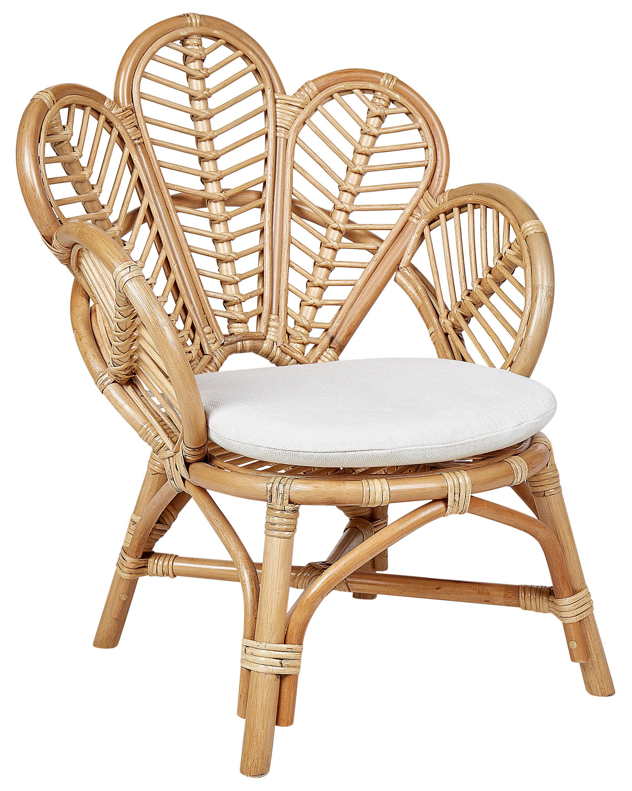 Rattan Peacock Kids Chair Natural FLORENTINE II - Gemini Interiors