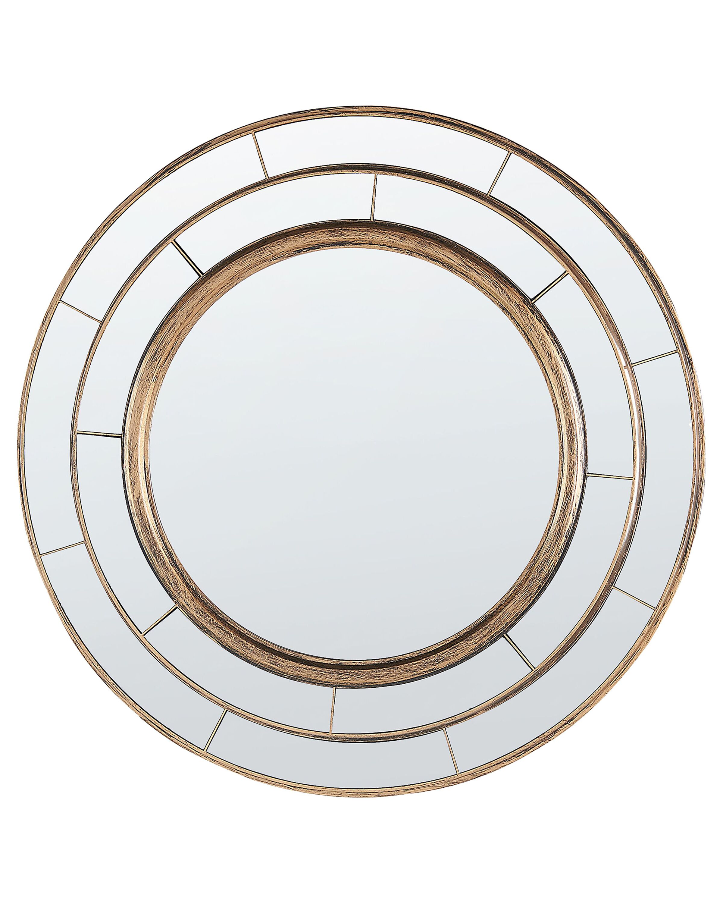 Round Wall Mirror 40cm Gold - Gemini Interiors