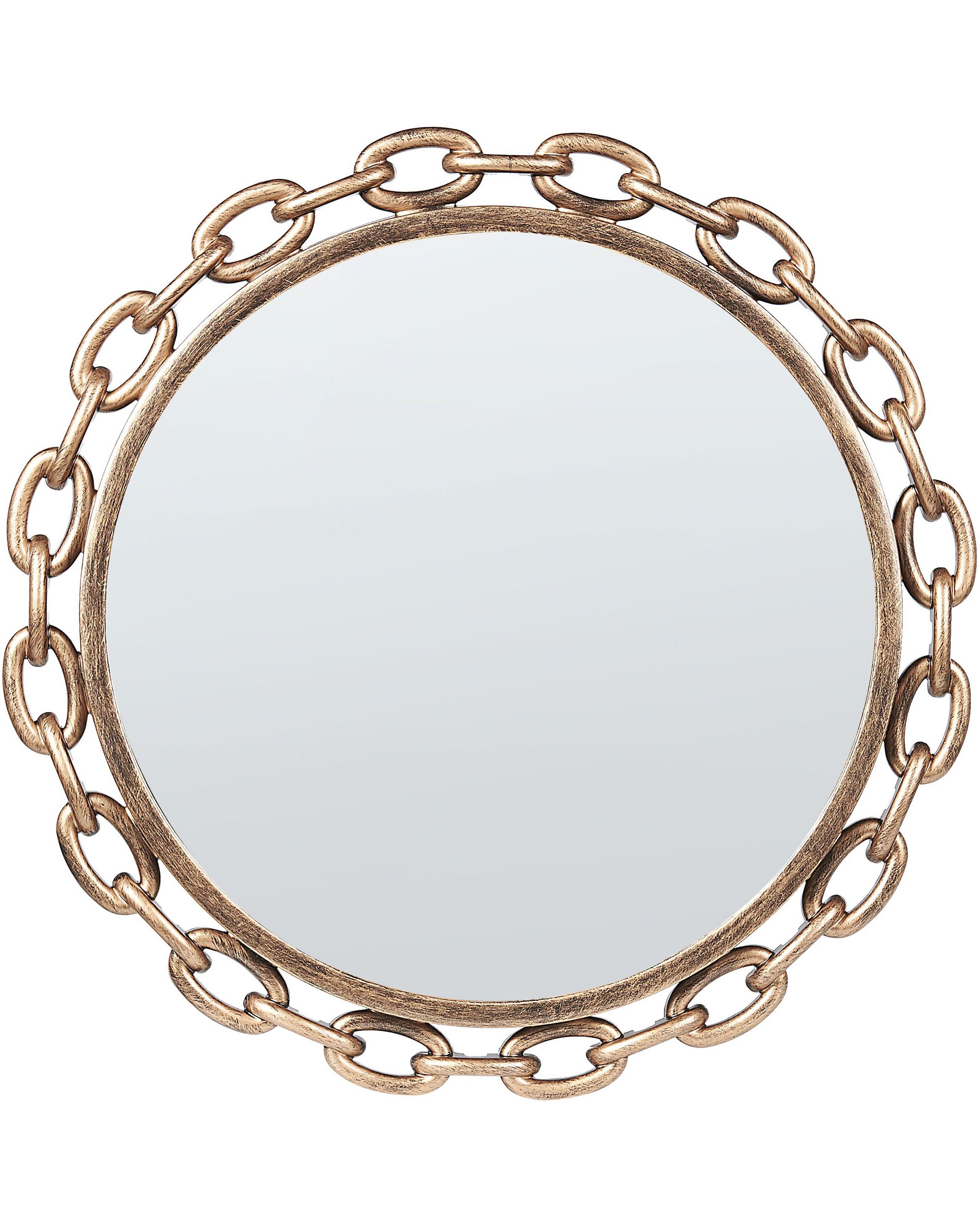 Round Wall Mirror 46cm Gold - Gemini Interiors
