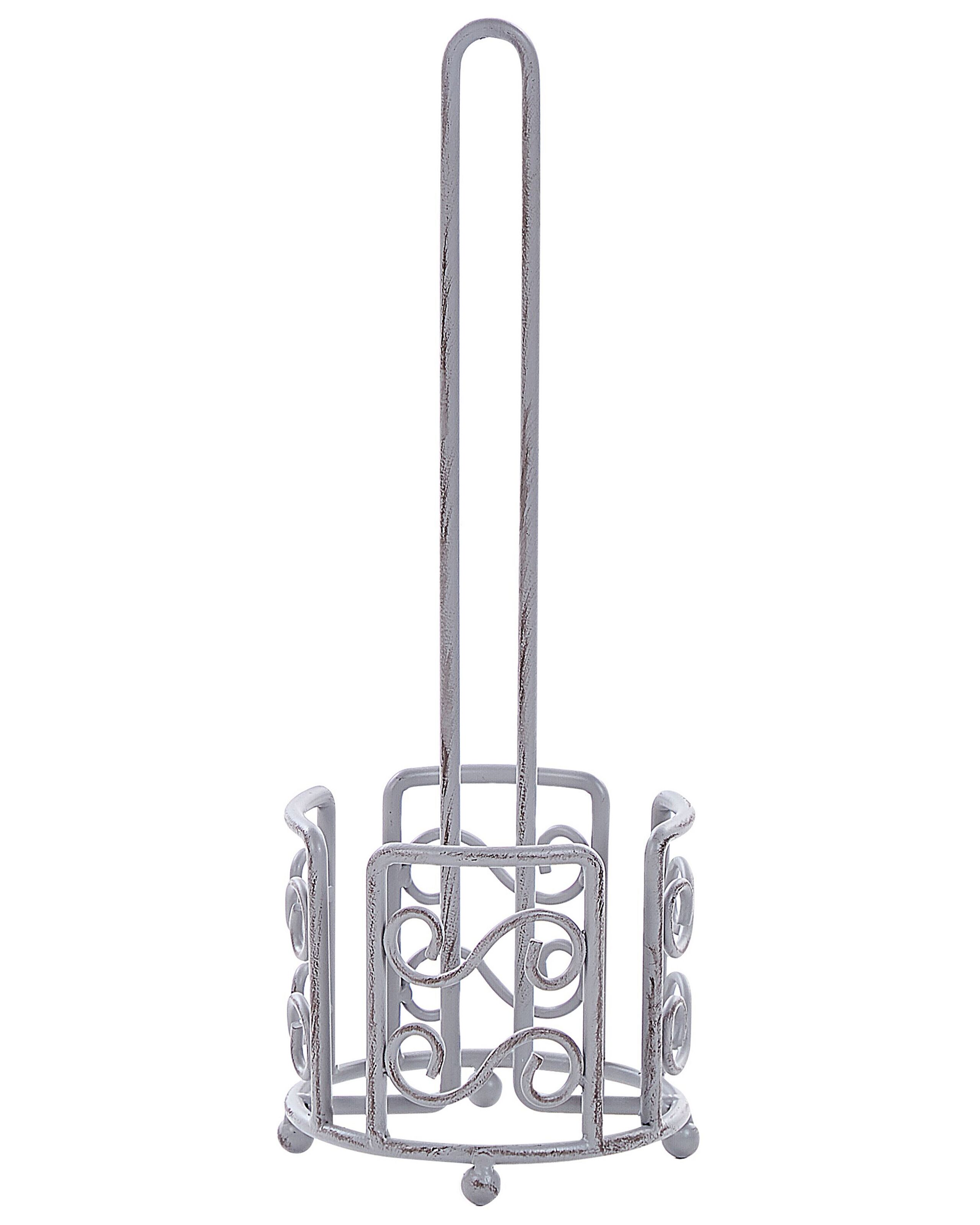 Freestanding Metal Toilet Paper Holder Grey MANDI - Gemini Interiors