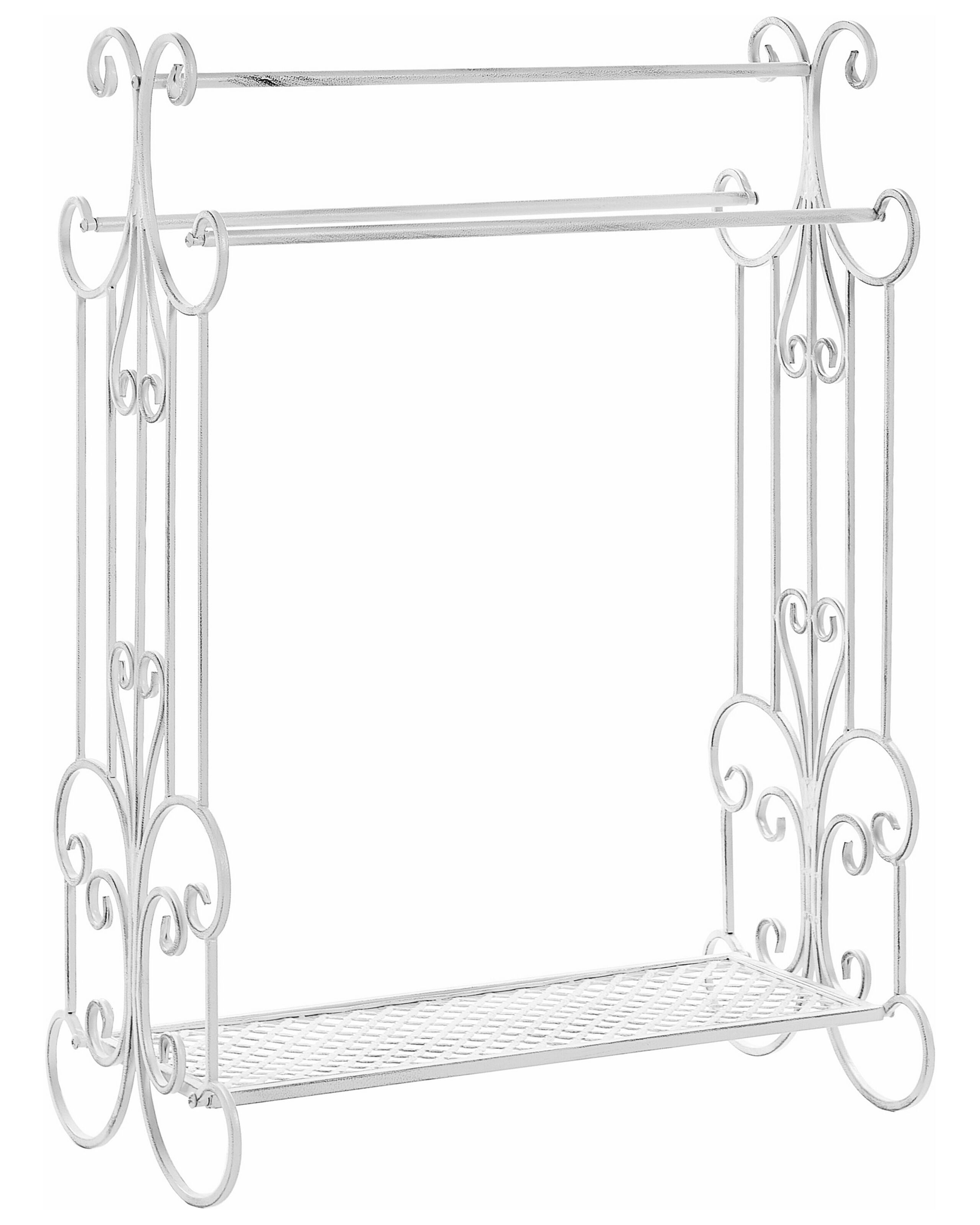 Towel Stand 60 x 90 cm White GLADIS - Gemini Interiors