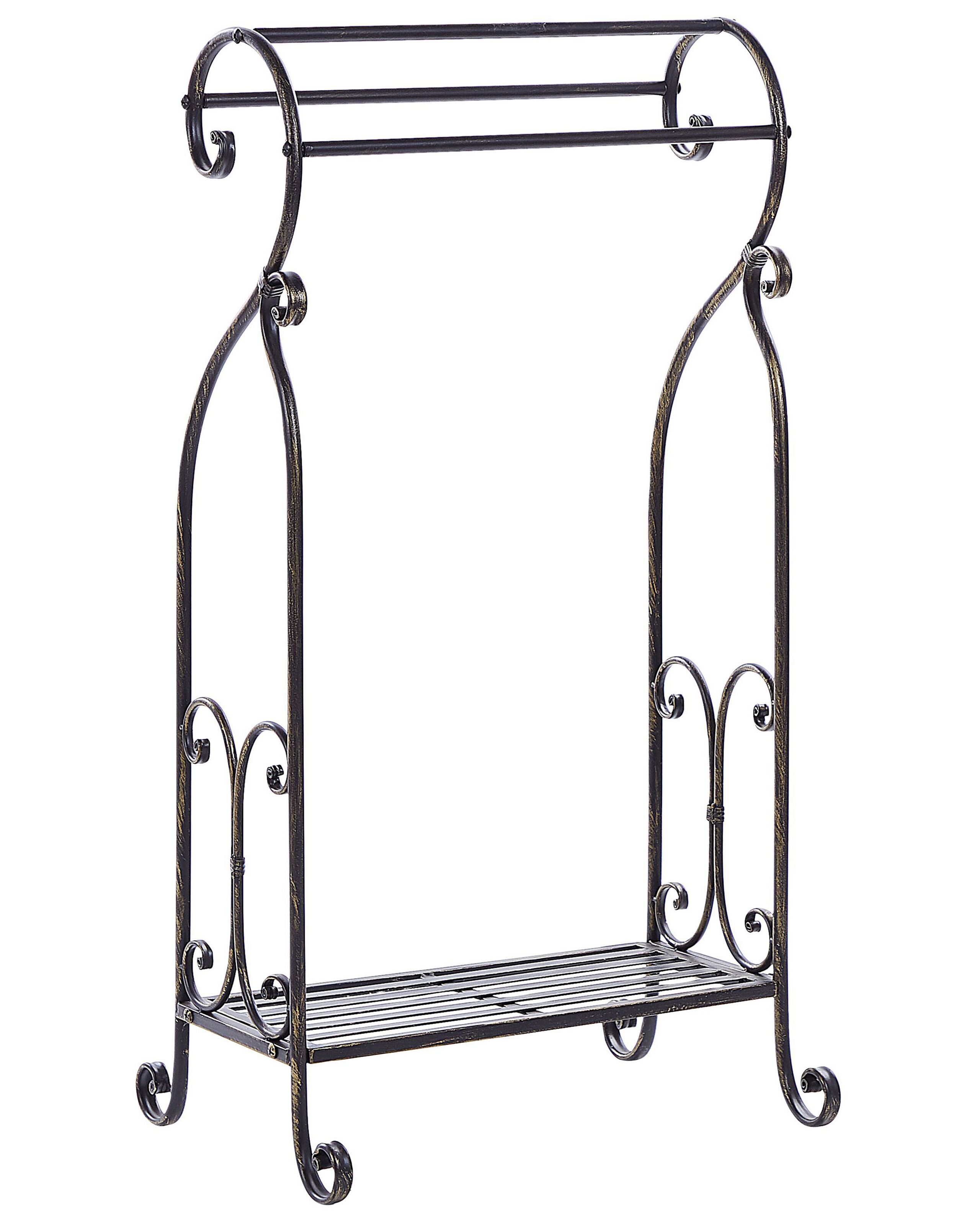 Towel Stand 49 x 91 cm Black LINARES - Gemini Interiors