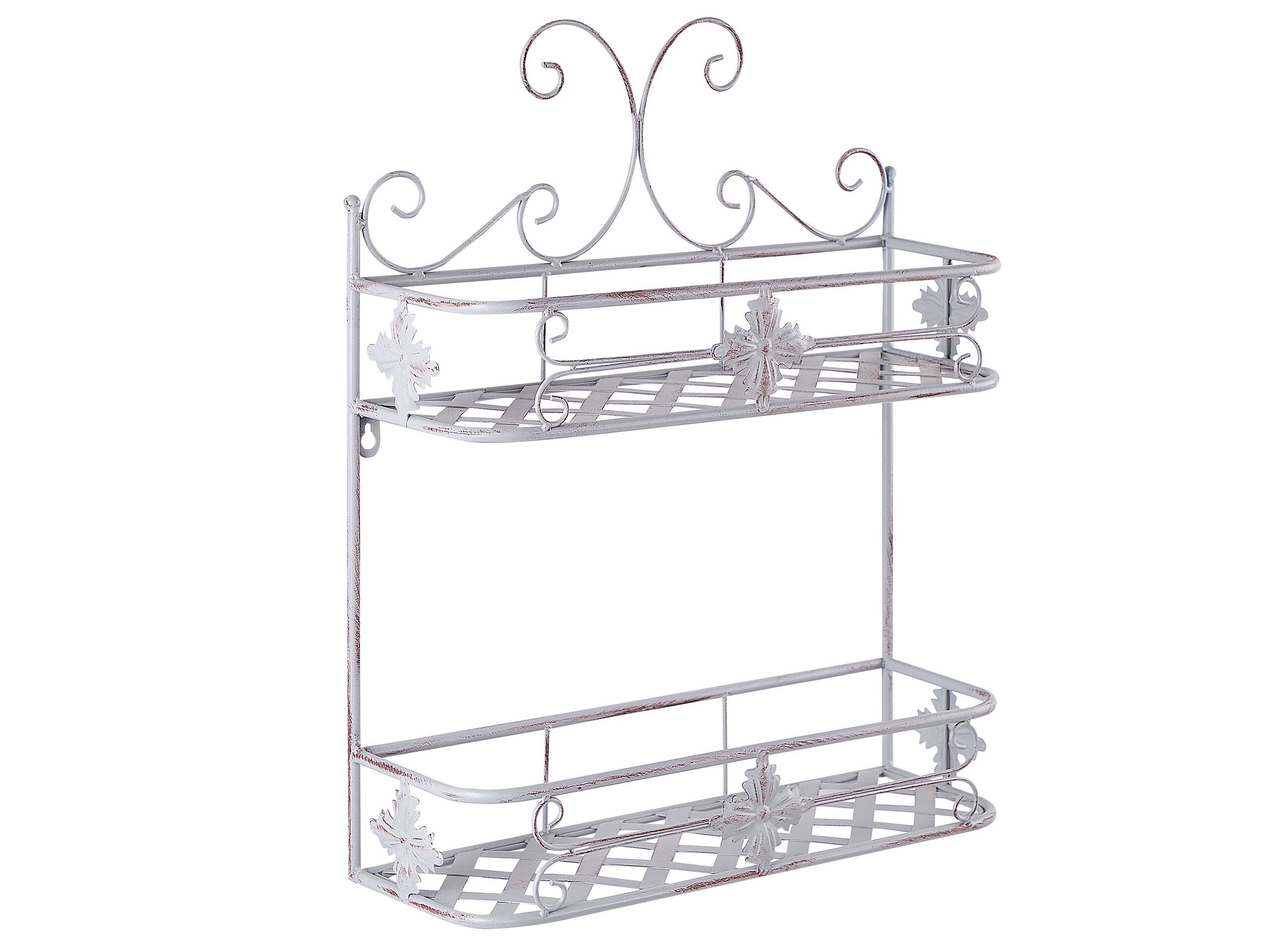 Metal Bathroom Wall Shelf Grey MARAYES - Gemini Interiors