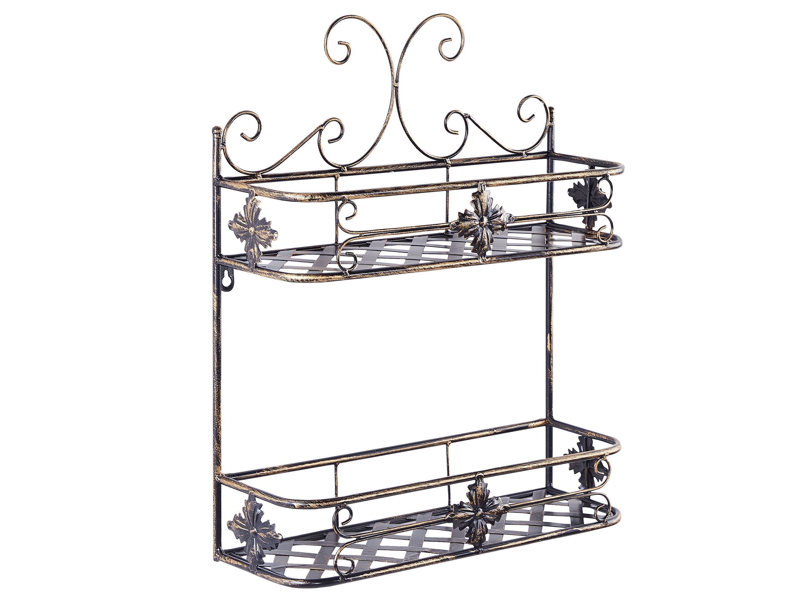 Metal Bathroom Wall Shelf Black MARAYES - Gemini Interiors