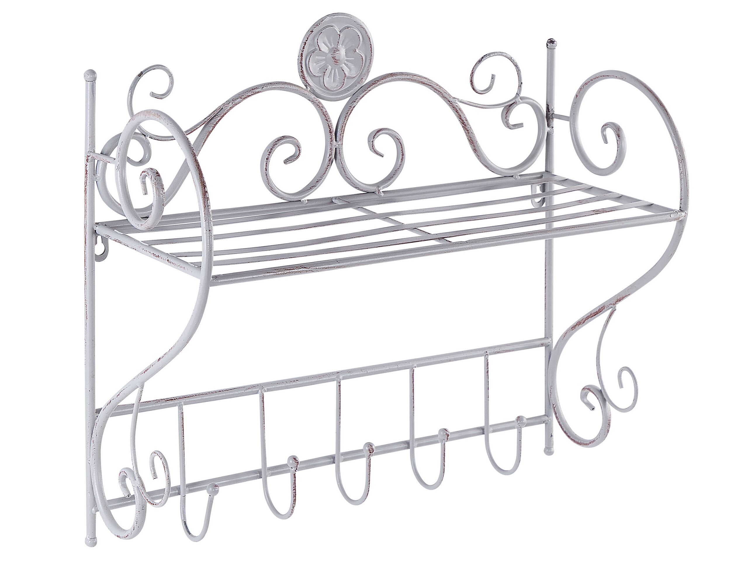 Metal Bathroom Wall Shelf Grey OSORNO - Gemini Interiors
