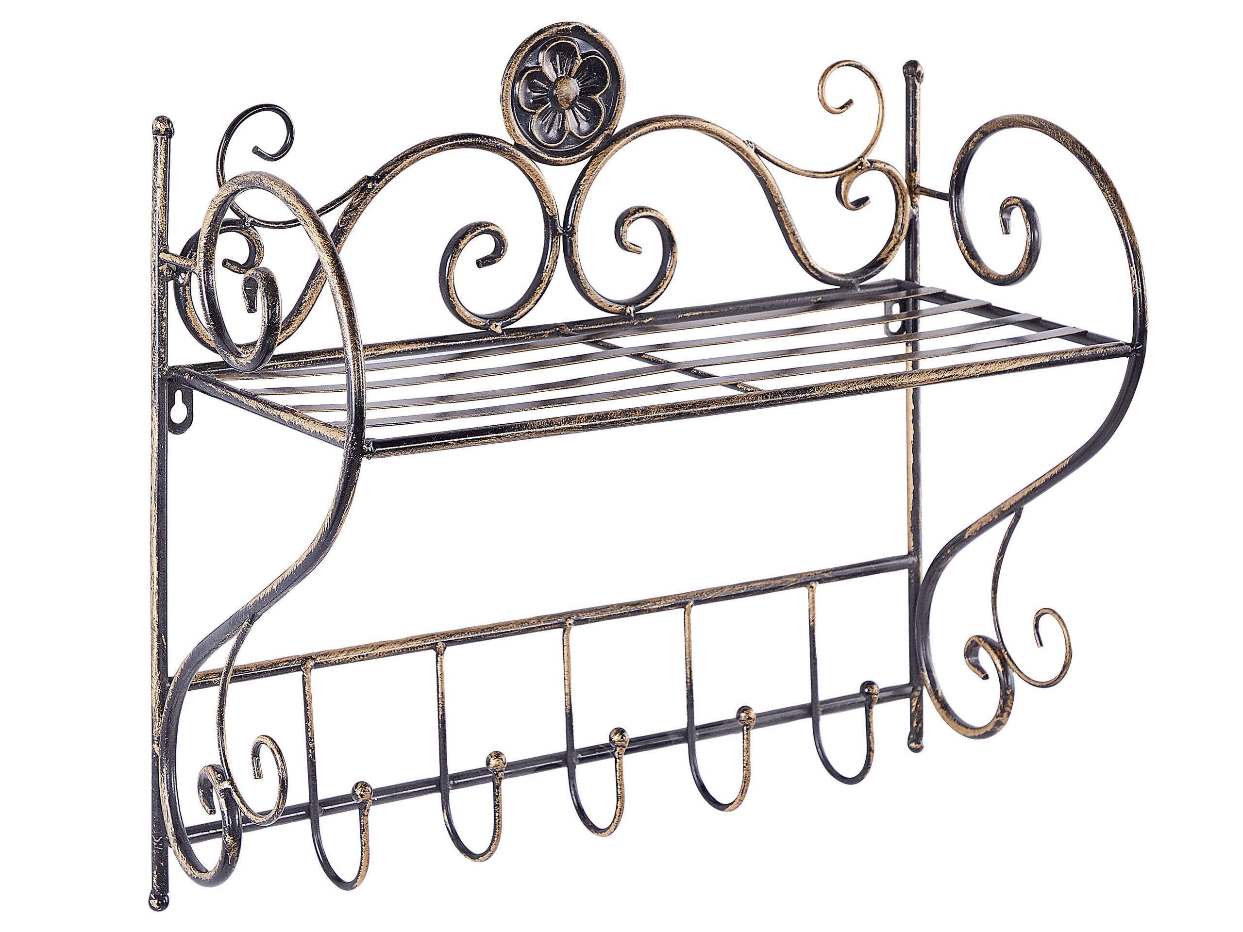 Metal Bathroom Wall Shelf Black OSORNO - Gemini Interiors