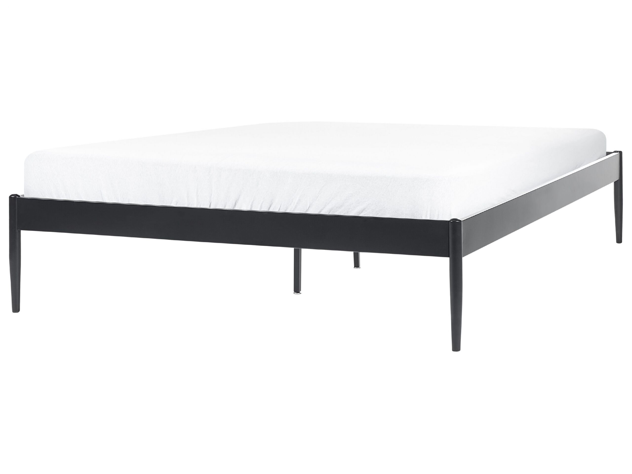Metal EU King Size Bed Black VAURS - Gemini Interiors