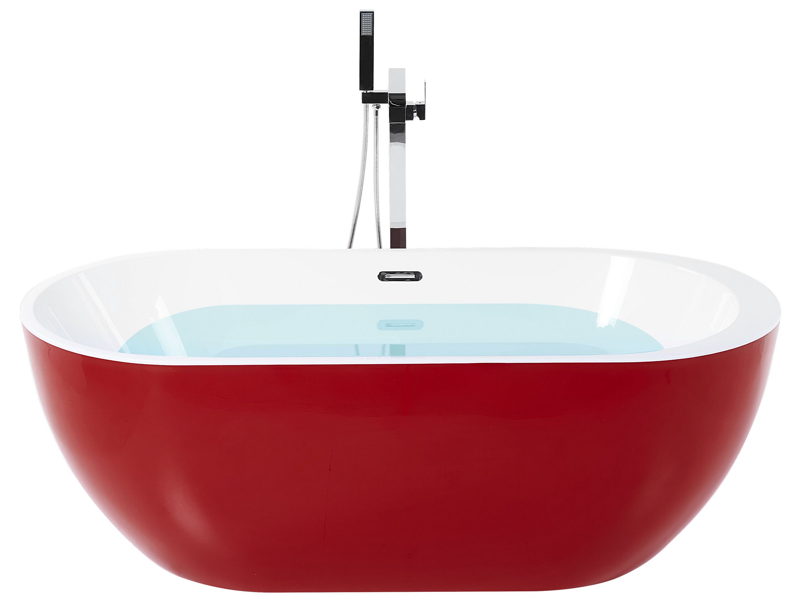 Freestanding Bath 1600 x 750 mm Red NEVIS - Gemini Interiors