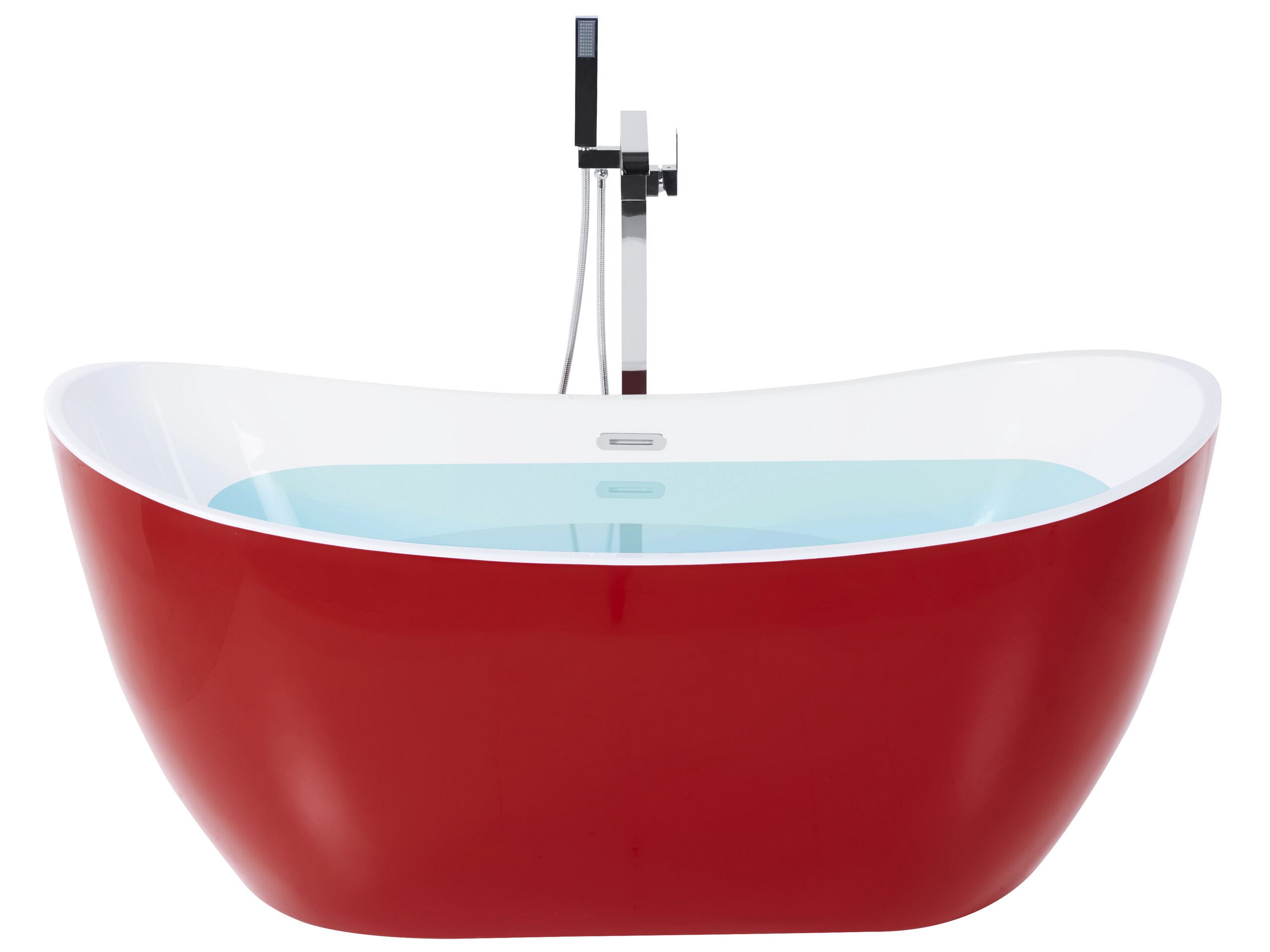 Freestanding Bath 1500 x 750 mm Red ANTIGUA - Gemini Interiors