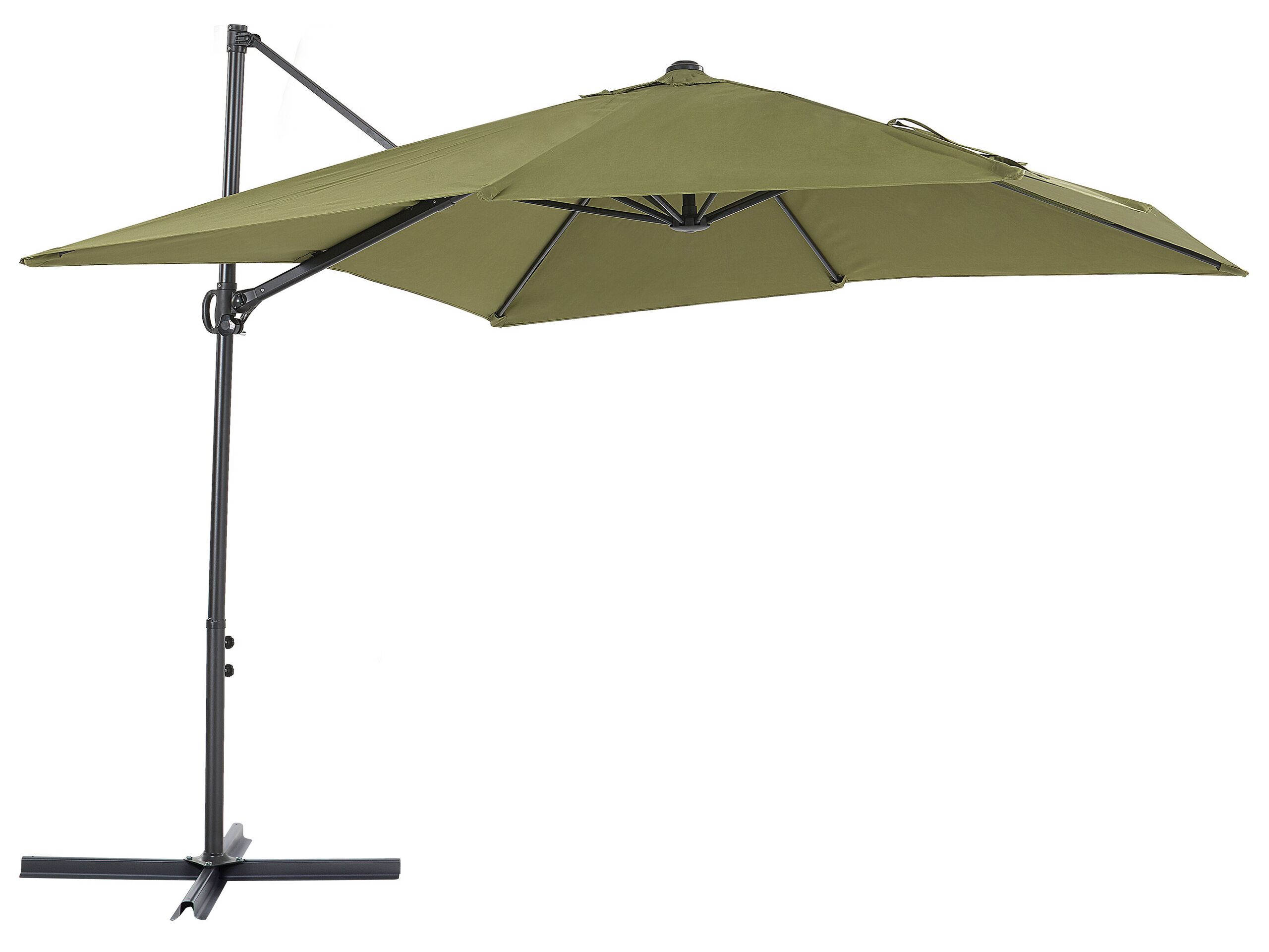Cantilever Parasol 2.45 x 2.45 m Green MONZA II - Gemini Interiors