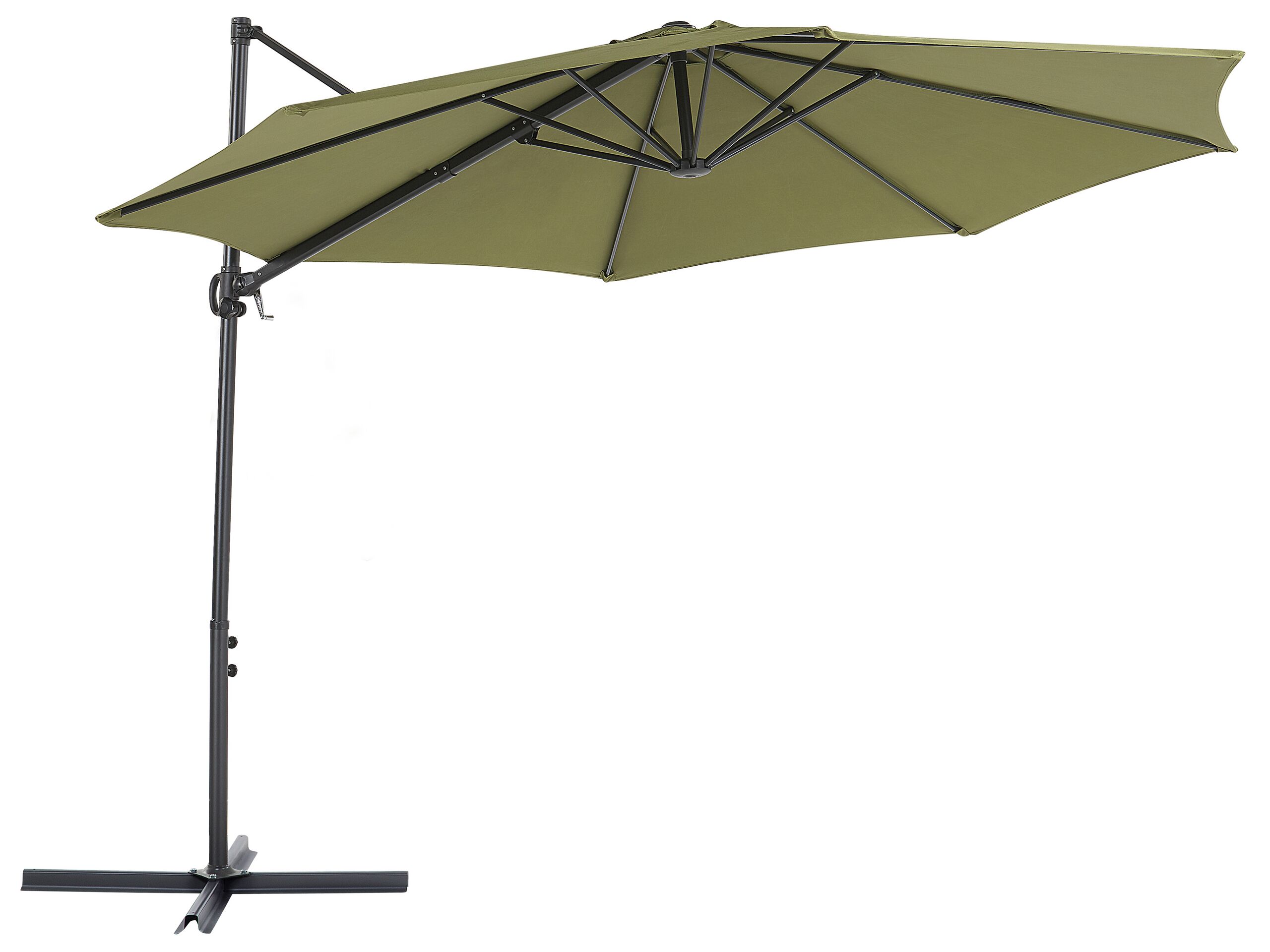 Cantilever Garden Parasol 2.95 m Green SAVONA II - Gemini Interiors