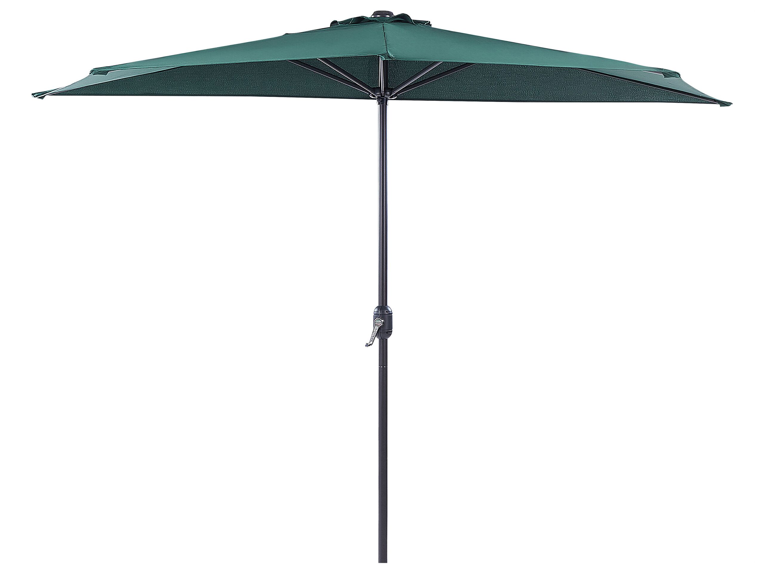 Half-Round Garden Parasol 2.7m Green GALATI - Gemini Interiors
